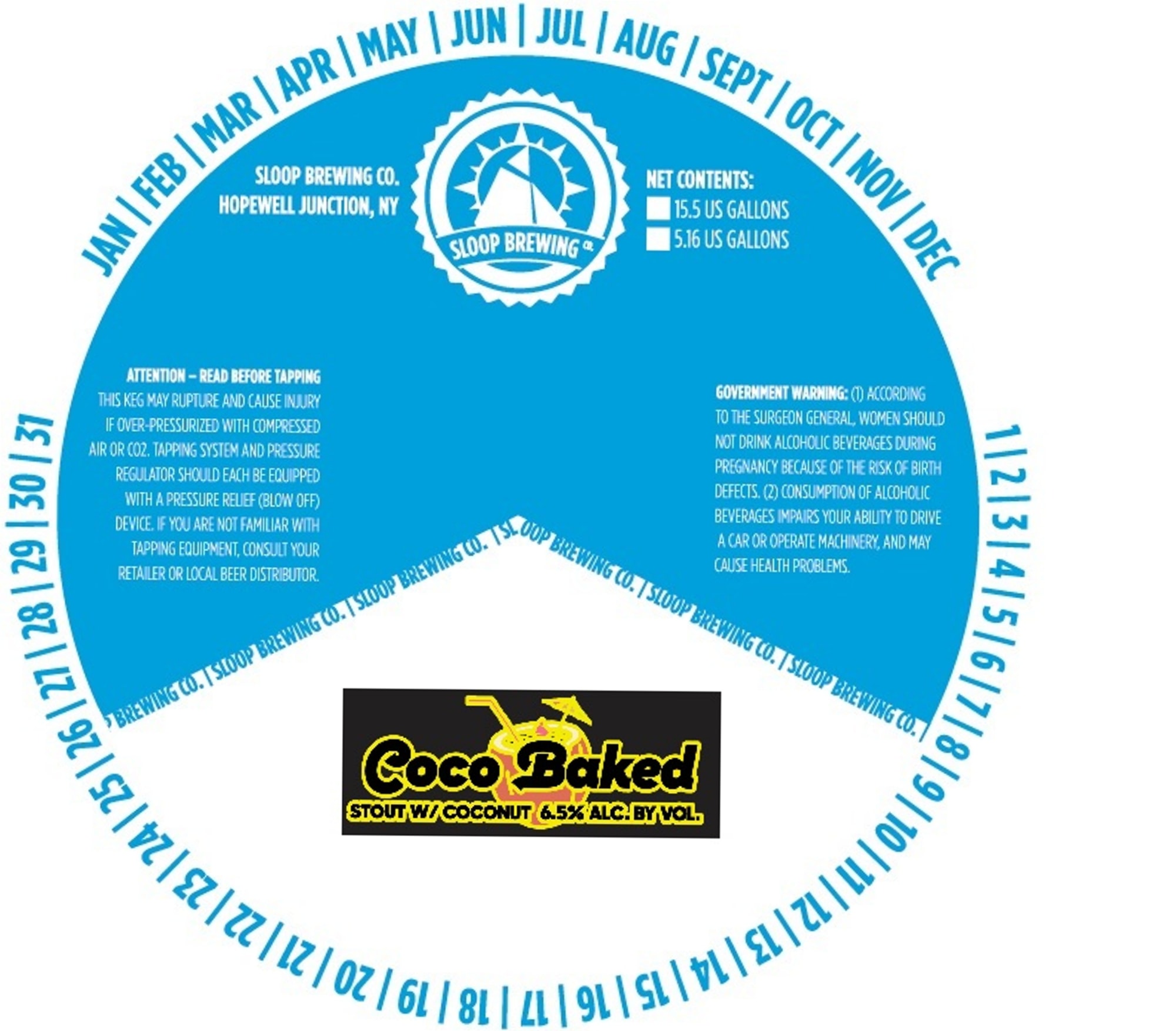Coco Baked by Sloop Brewing Co. - beer label