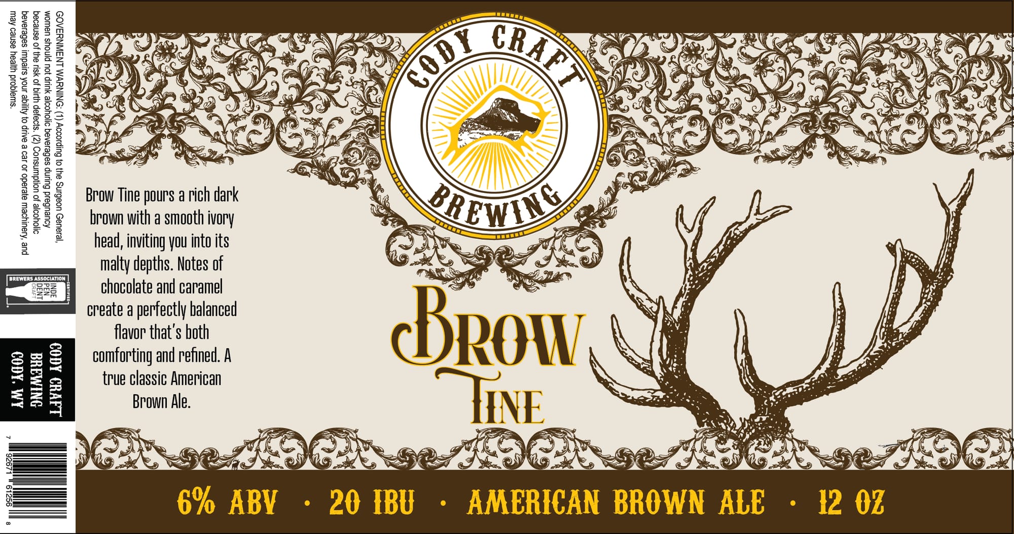Brow Line by Cody Craft Brewing - beer label