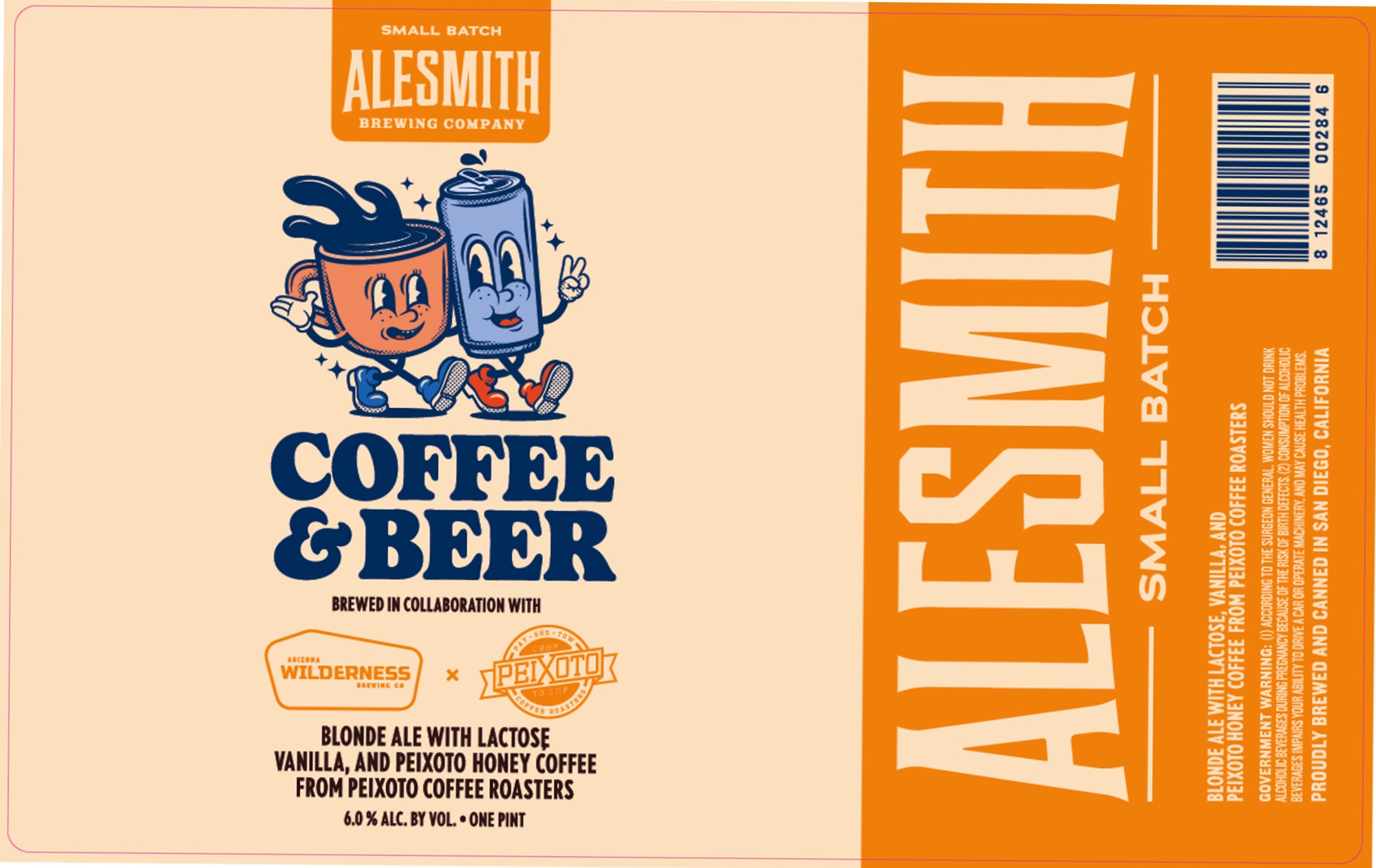 Coffee & Beer by Alesmith Brewing Company - beer label