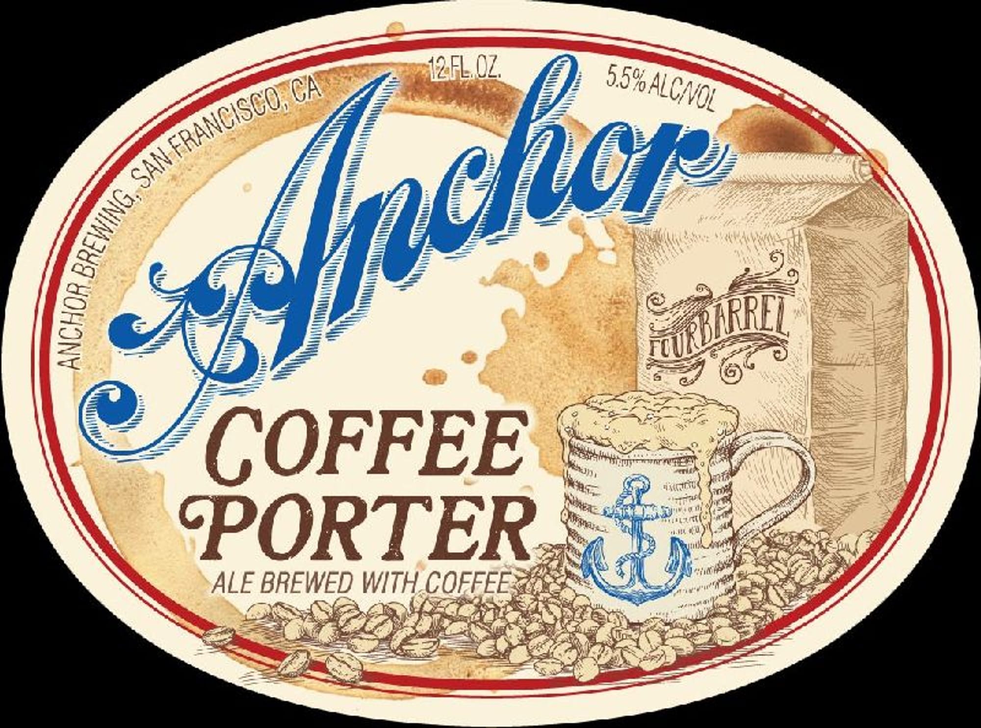 Coffee Porter by Anchor Brewing Company - beer label