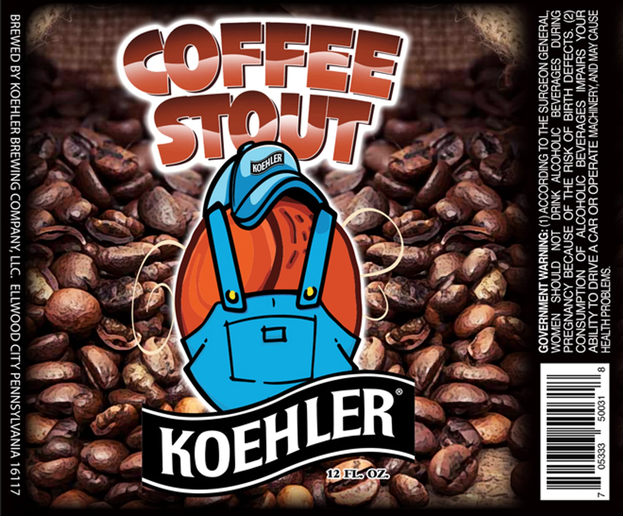 Coffee Stout by Koehler Brewing Company - beer label