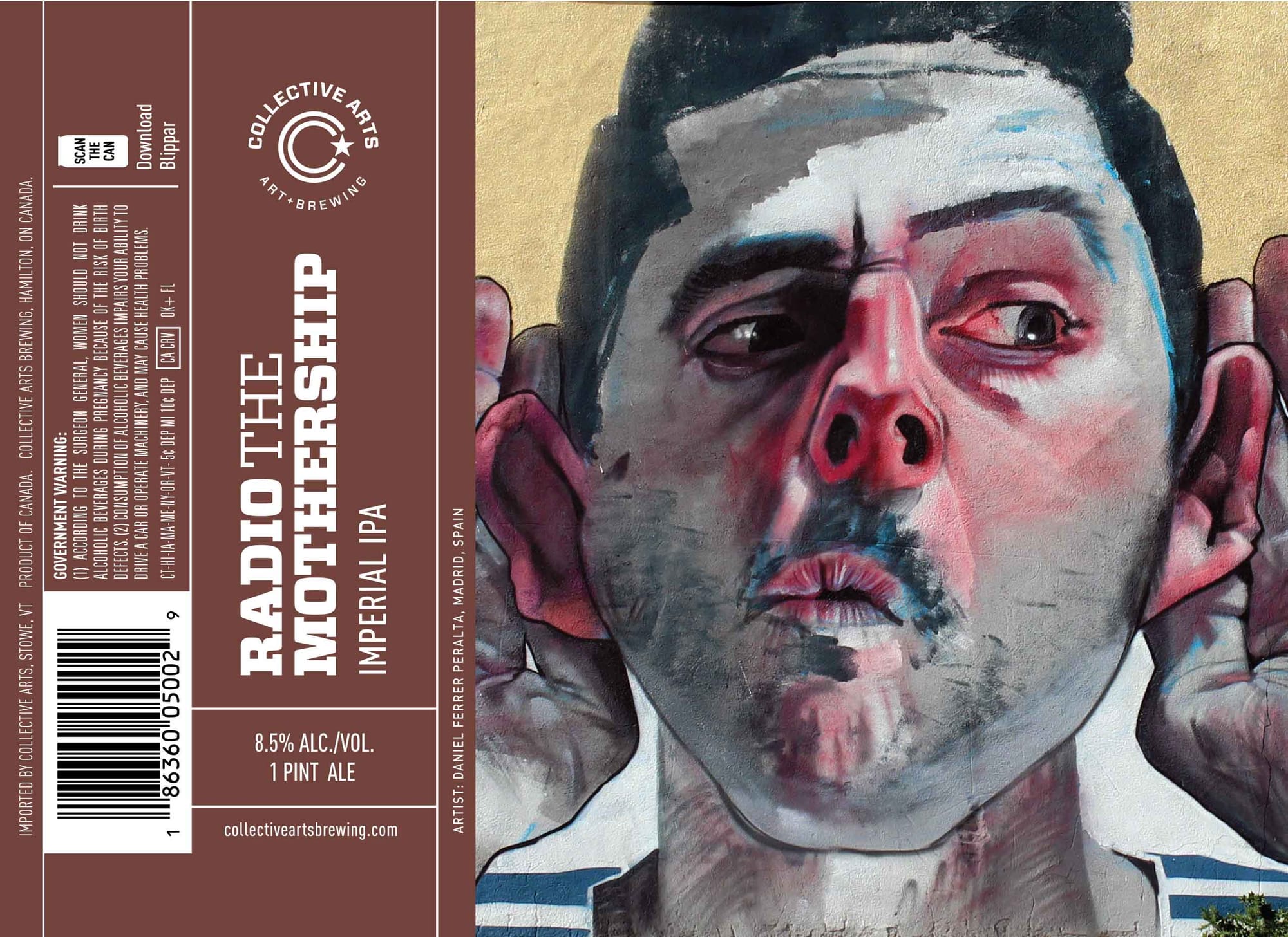 Radio the Mother Ship by Collective Arts Brewing - beer label