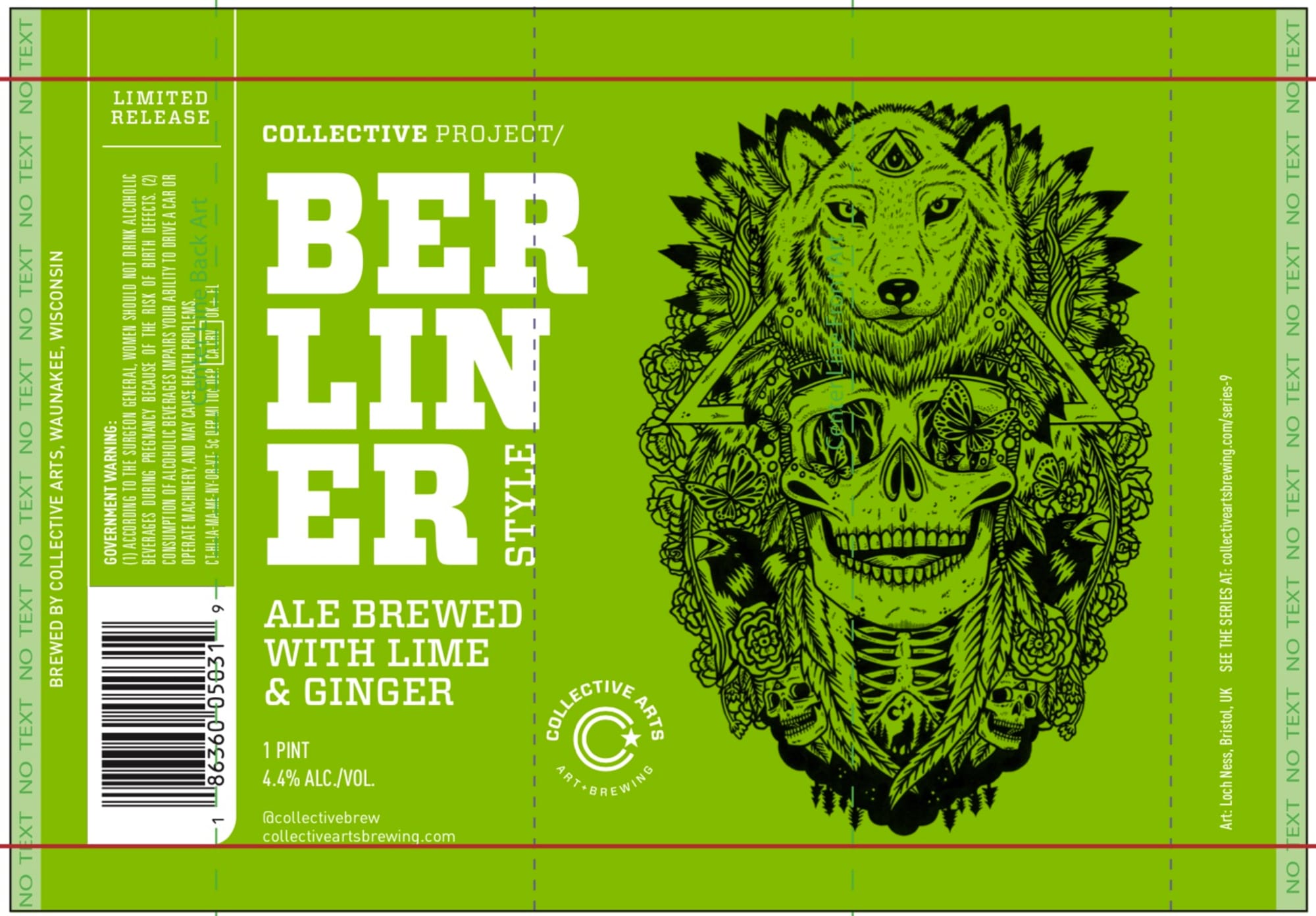 Berliner Style by Collective Arts Brewing - beer label