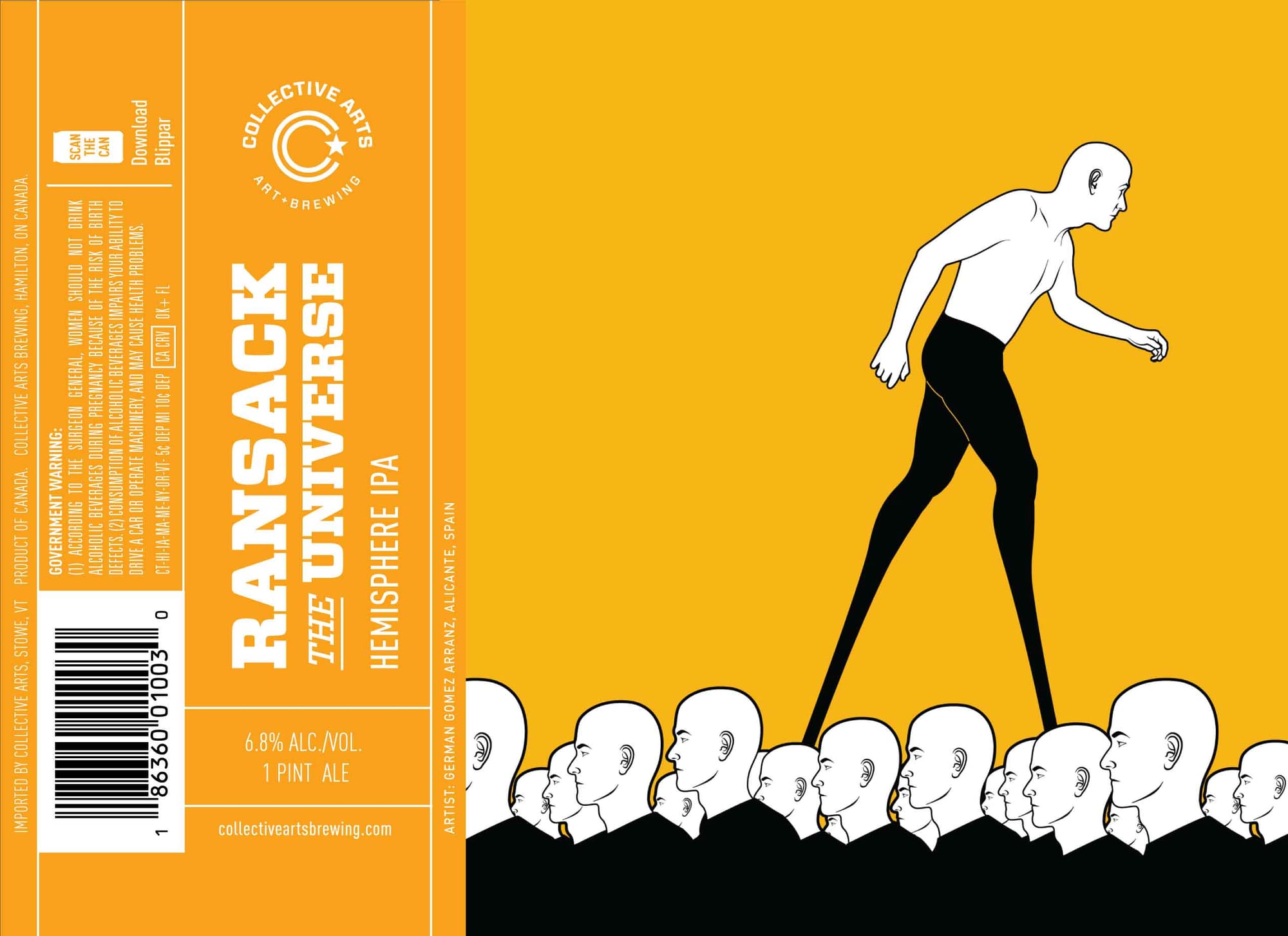 Ransack Universe by Collective Arts Brewing - beer label