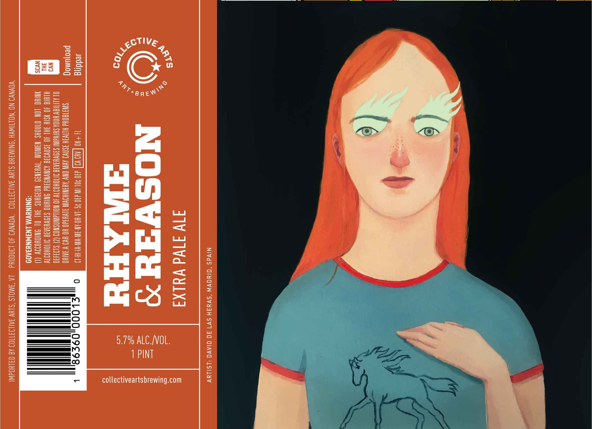 Rhyme & Reason Extra Pale Ale by Collective Arts Brewing - beer label