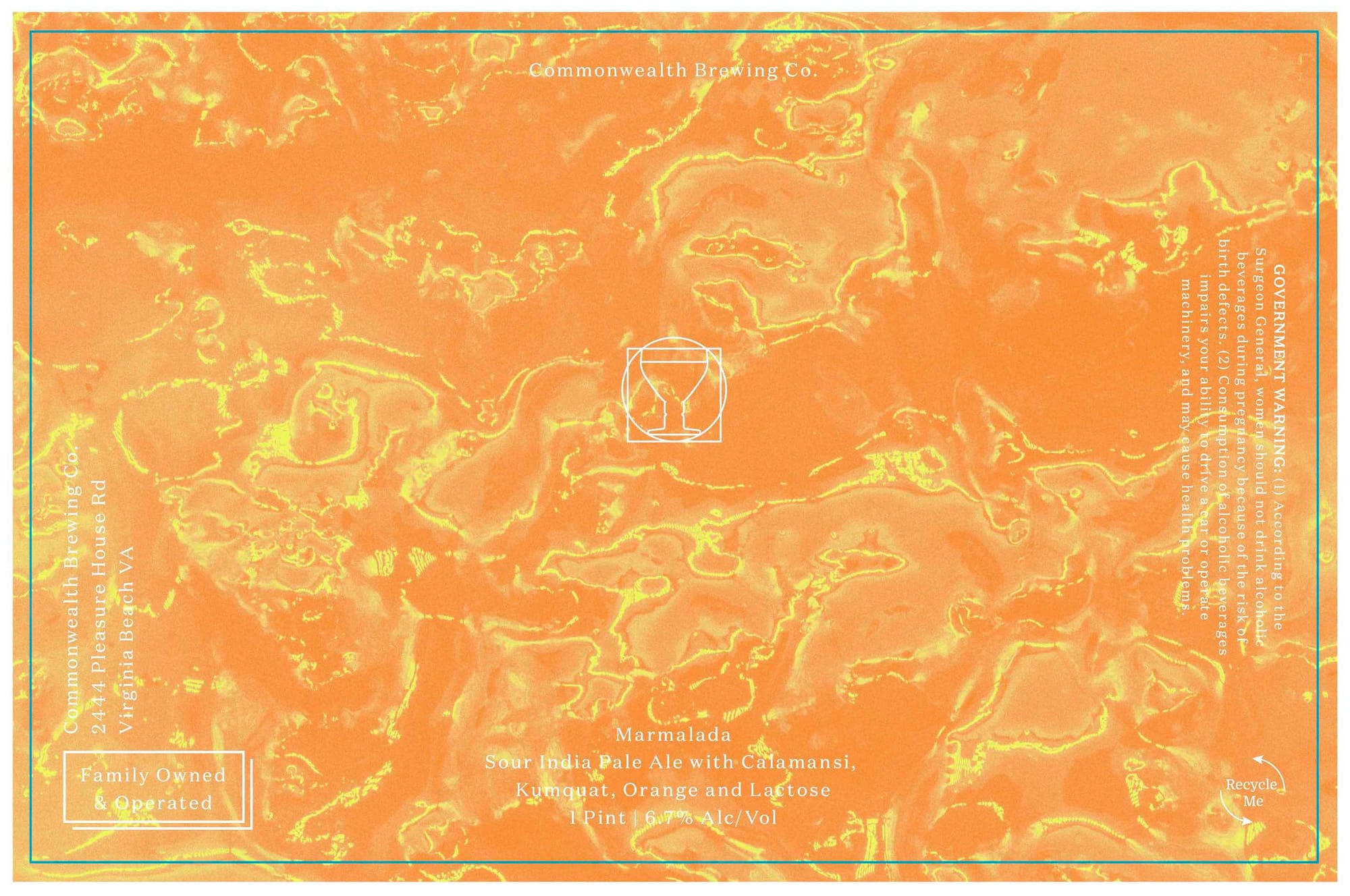 Marmalada by Commonwealth Brewing Co. - beer label