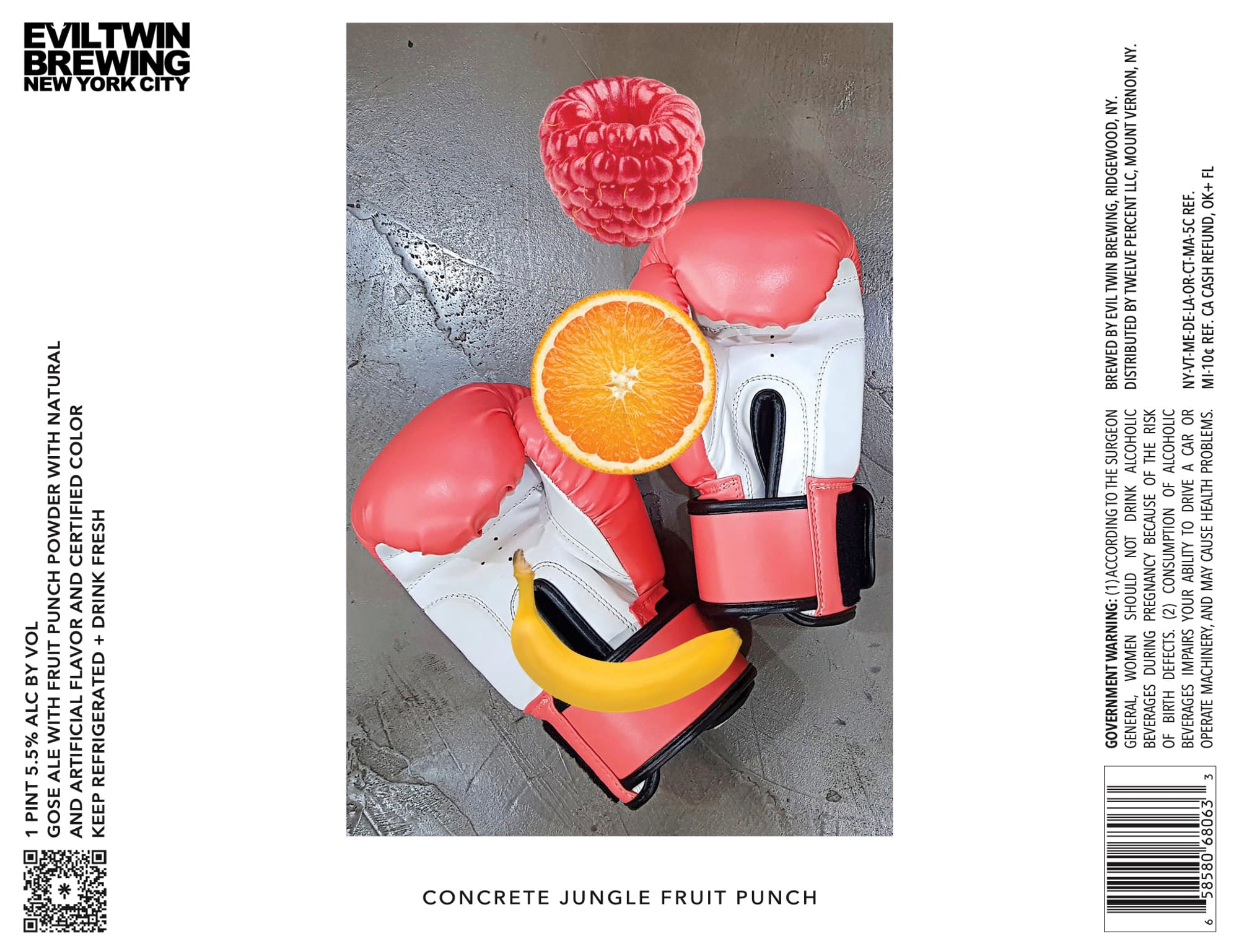 Concrete Jungle Fruit Punch by Evil Twin Brewing - beer label