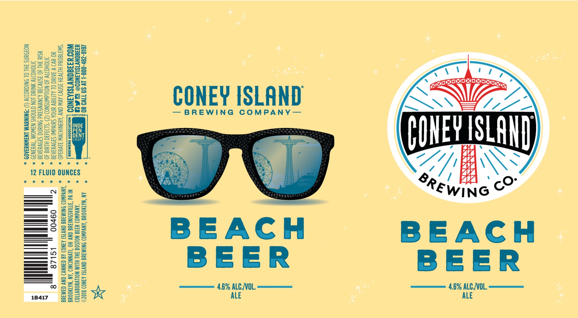 Beach Beer by Coney Island Brewing Company - beer label