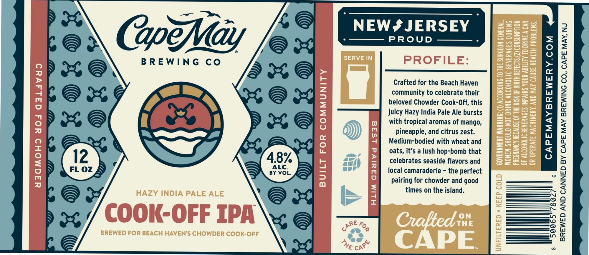 Cook-Off IPA by Cape May Brewing Co. - beer label