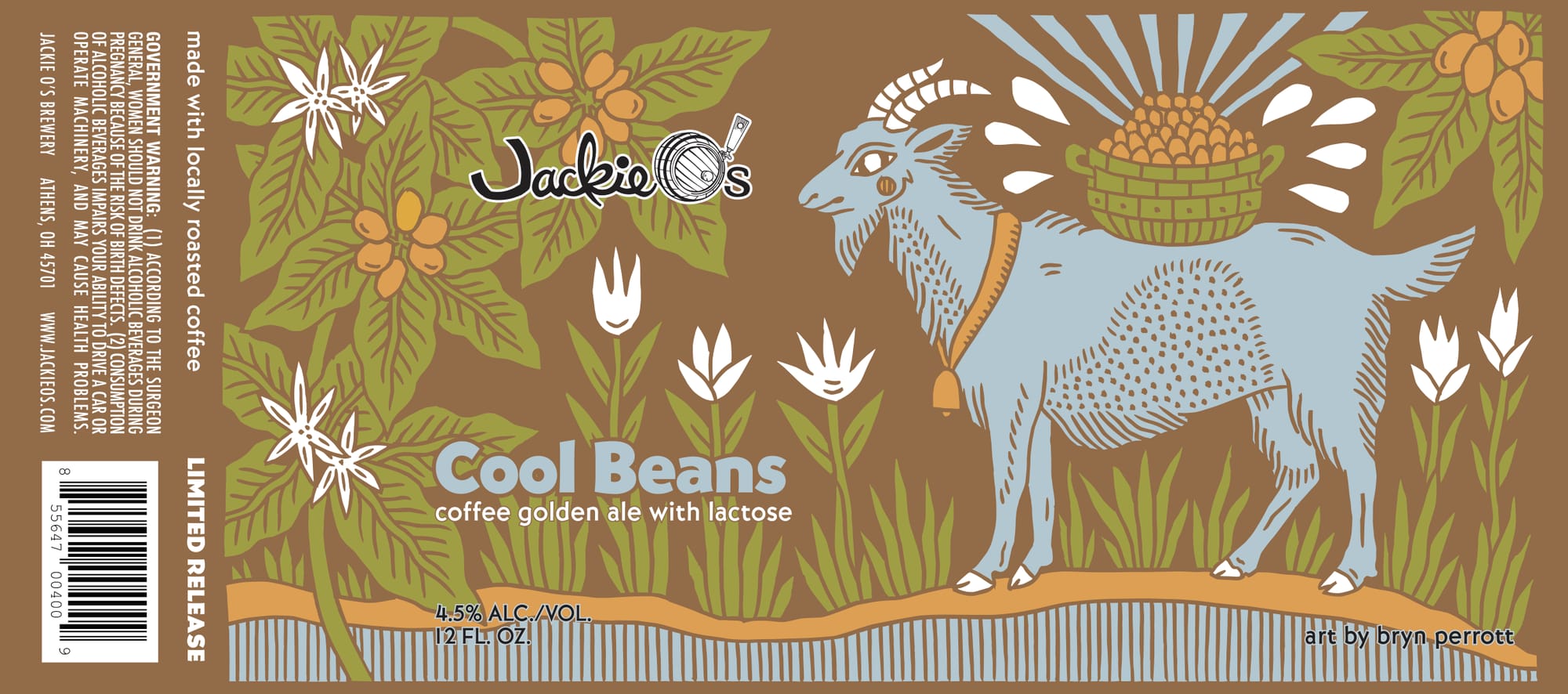 Cool Beans by Jackie O’s Brewery - beer label