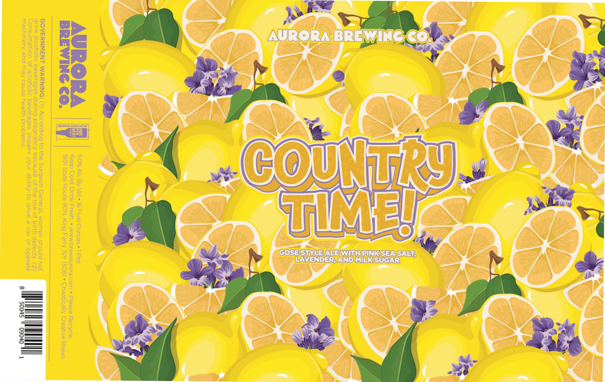 Country Time! by Aurora Brewing Co. - beer label