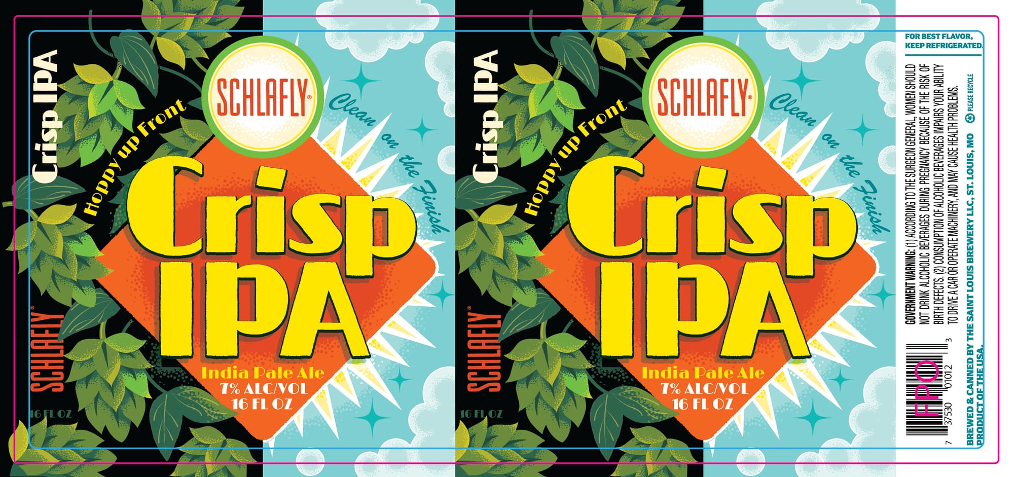 Crisp IPA by Schlafly - beer label
