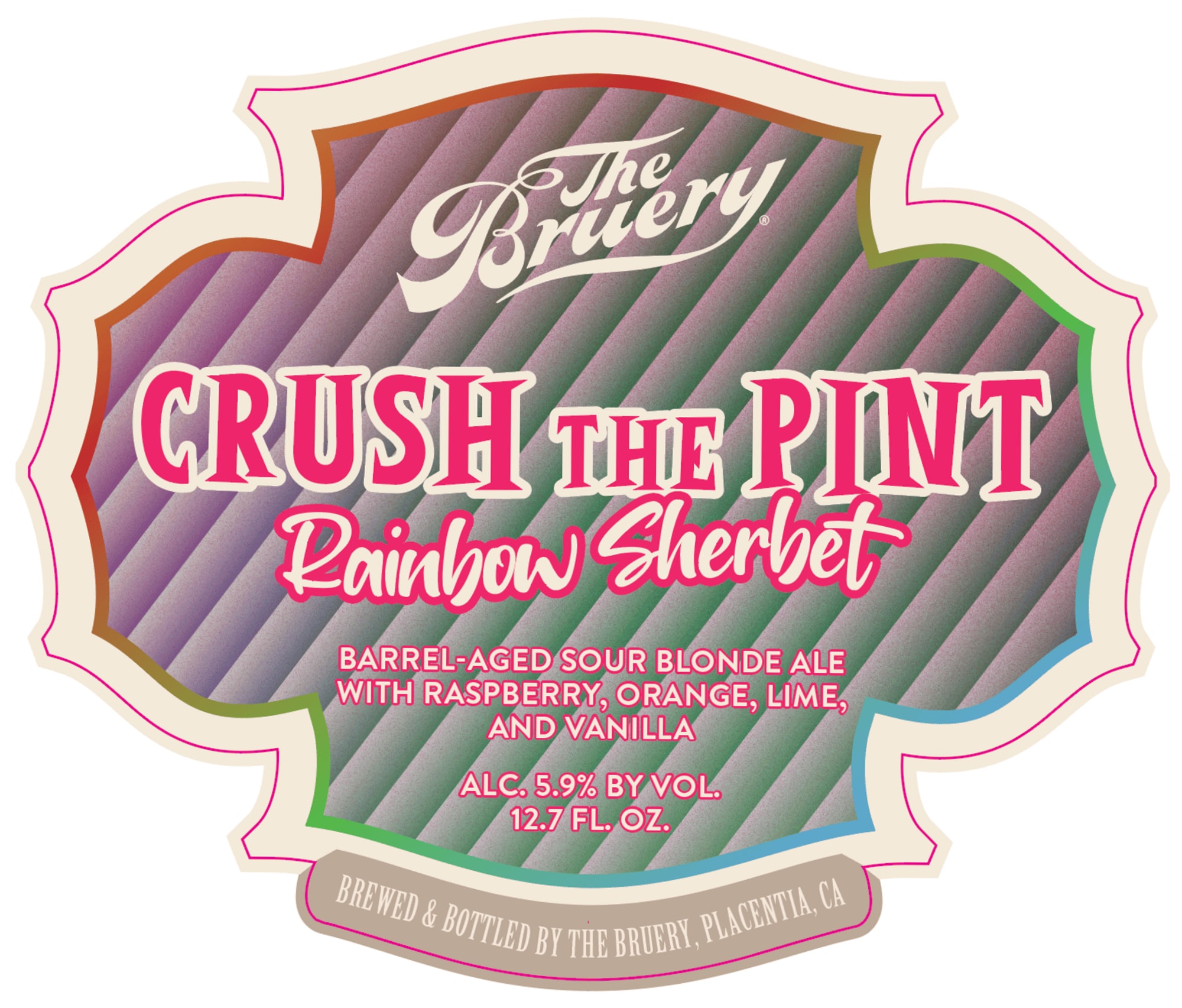 Crush the Pint by The Bruery - beer label