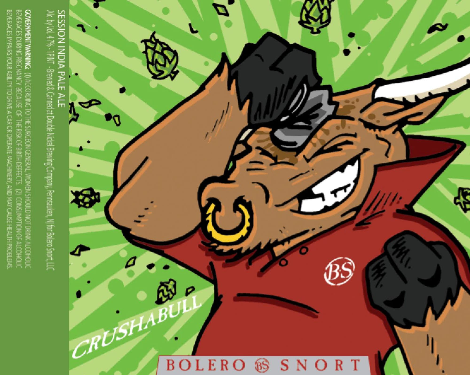 Crushabull by Bolero Snort - beer label
