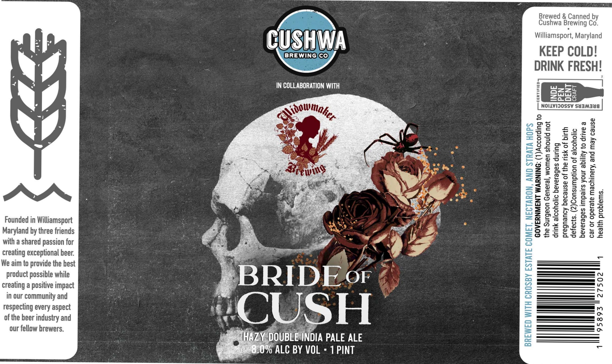 Bride of Cush by Cushwa Brewing Co. - beer label