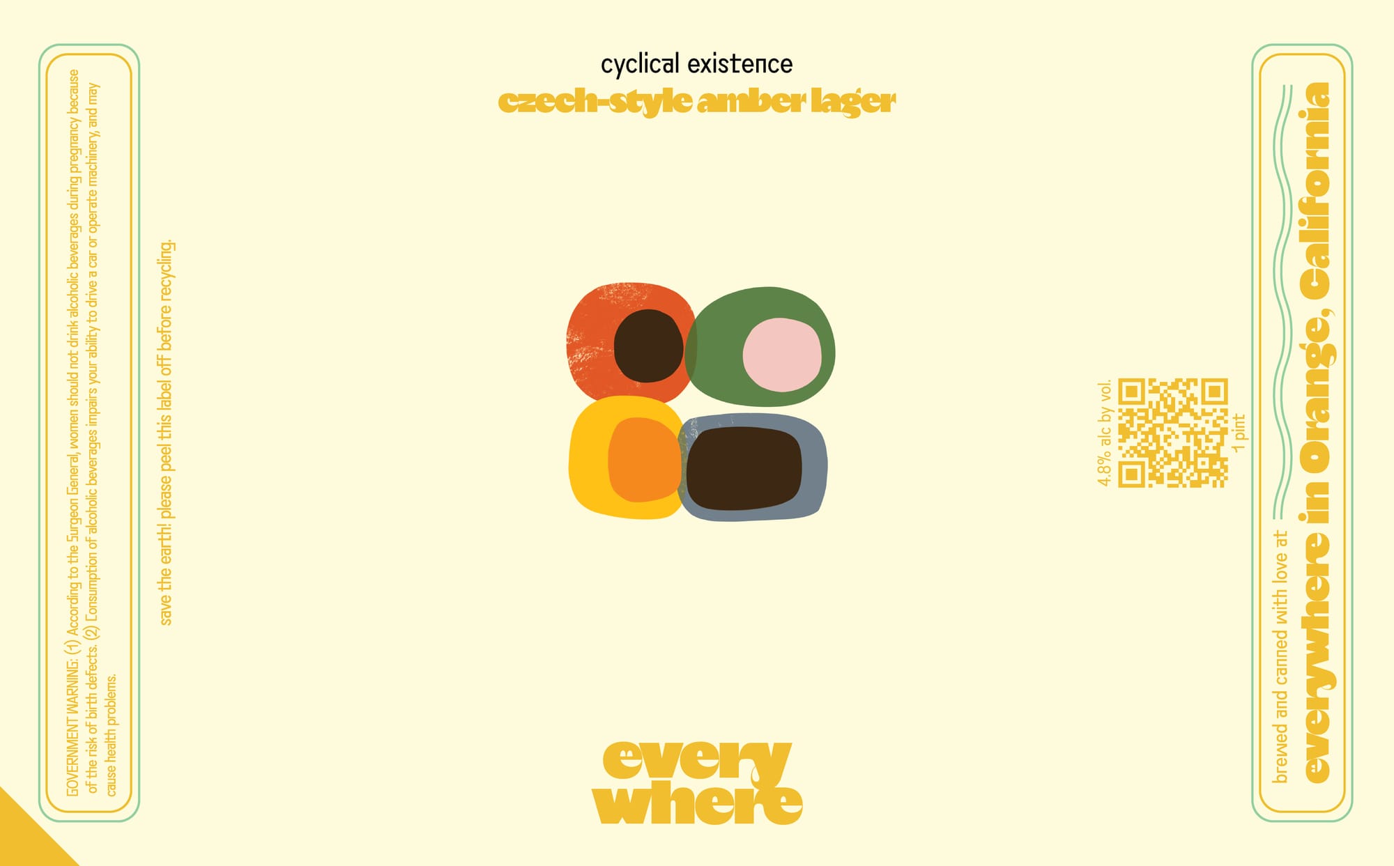 Cyclical Existence by Everywhere Brewing - beer label