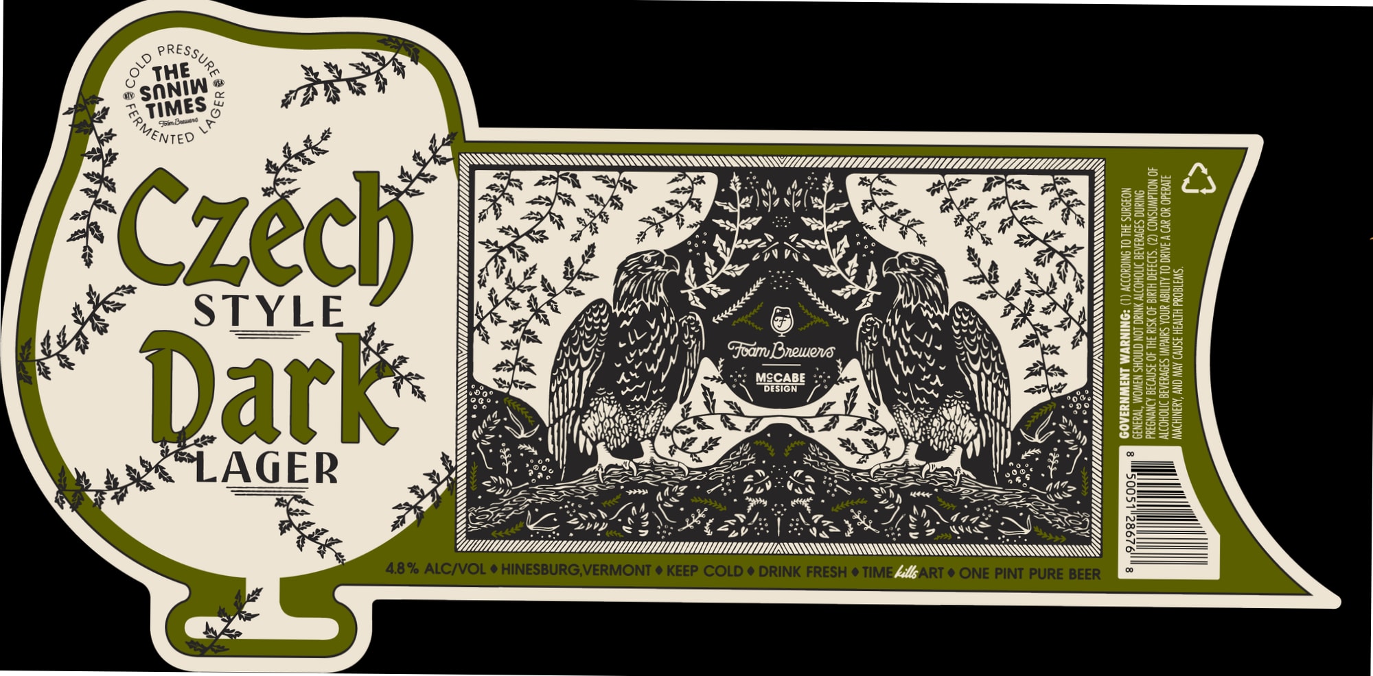 Czech Style Dark Lager by Lawson’s Finest Liquids - beer label
