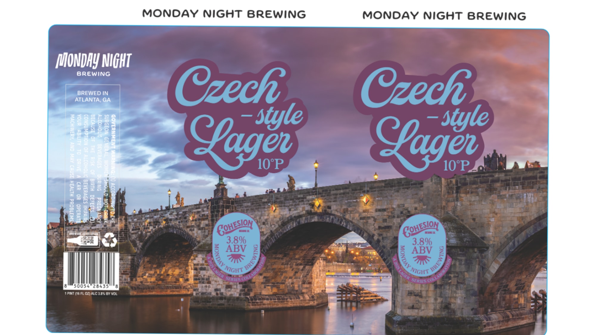 Czech-Style Lager by Monday Night Brewing - beer label
