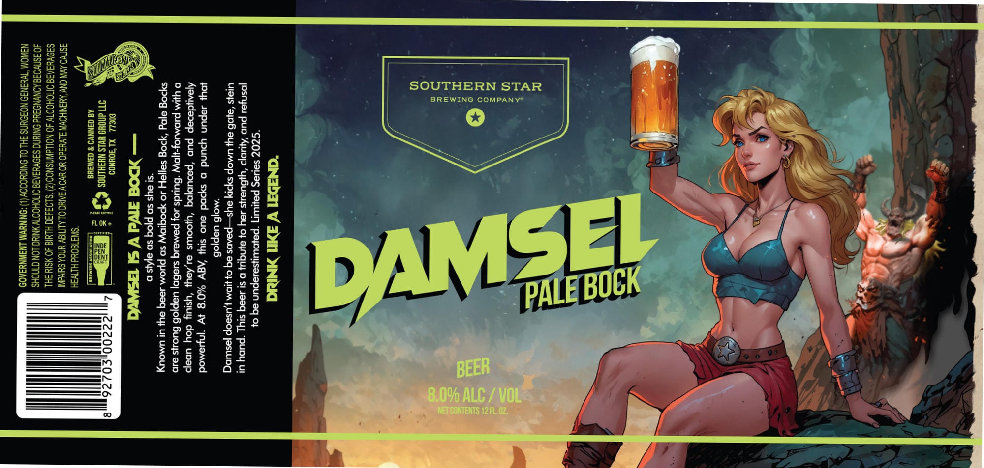 Damselfly Pale Bock by Southern Star Brewing Company - beer label
