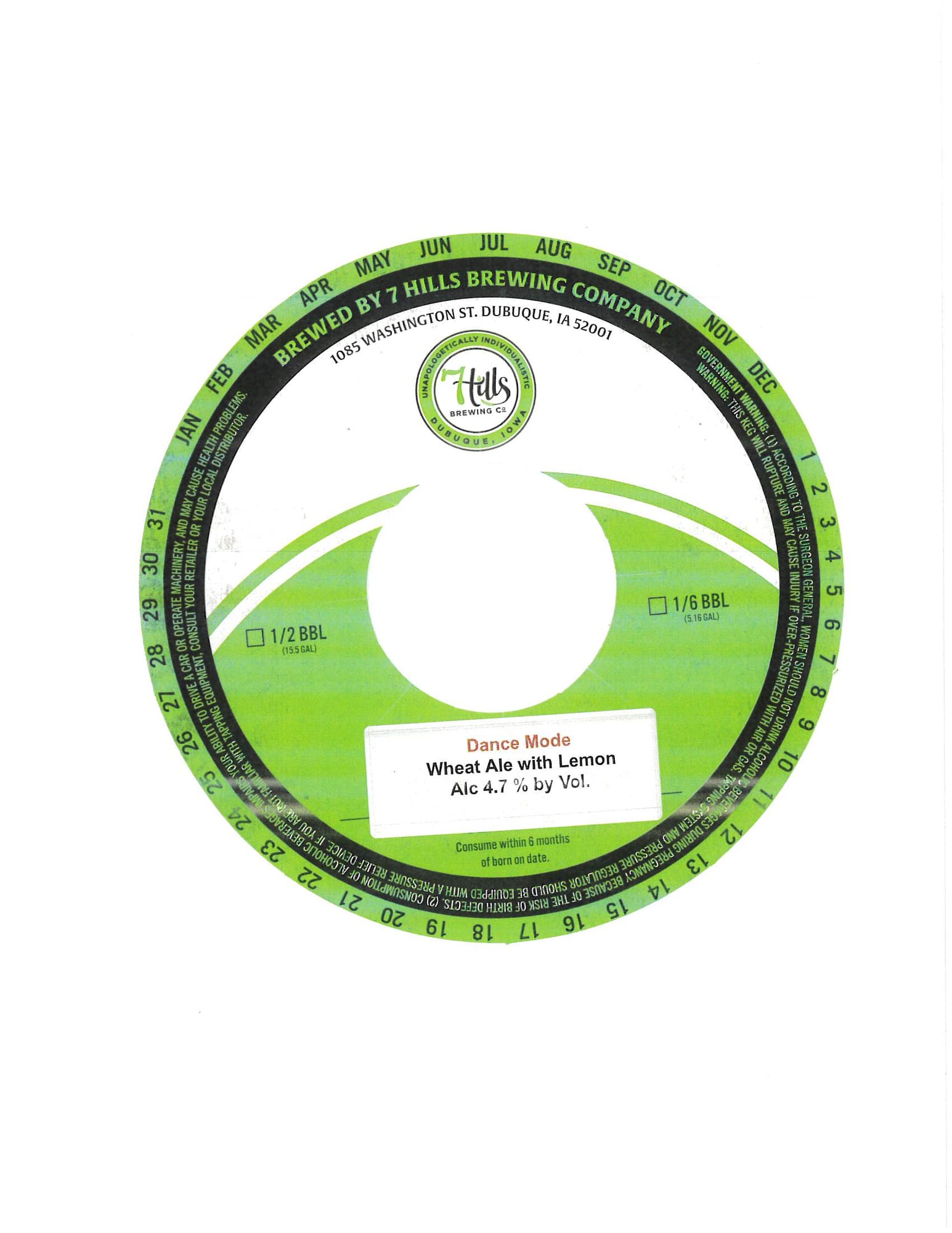 Dance Mode by Hills Brewing Company - beer label