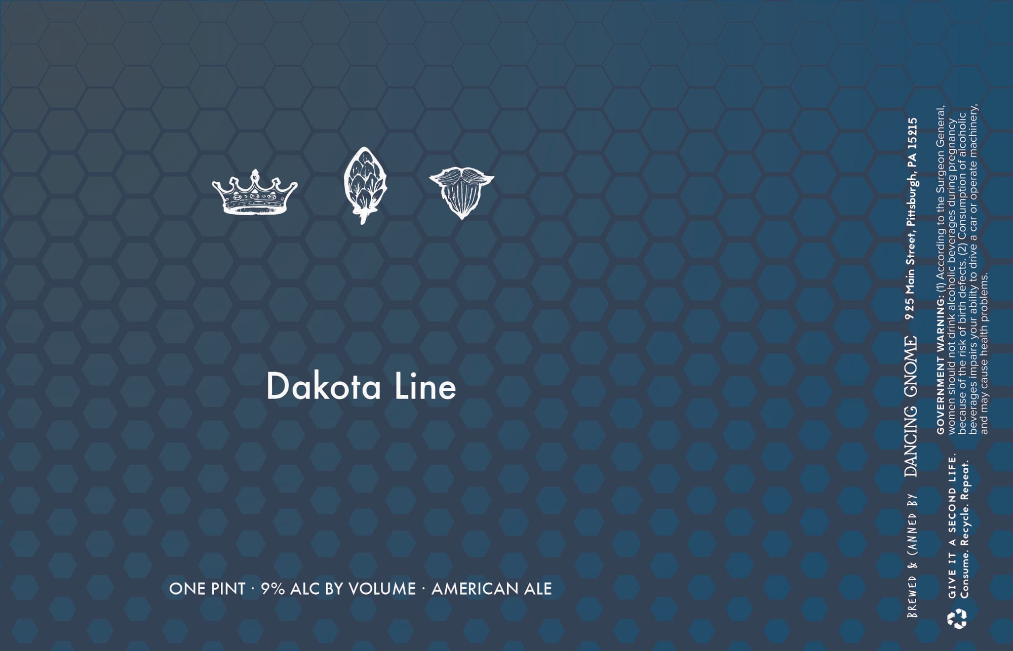 Dakota Line by Dancing Gnome - beer label
