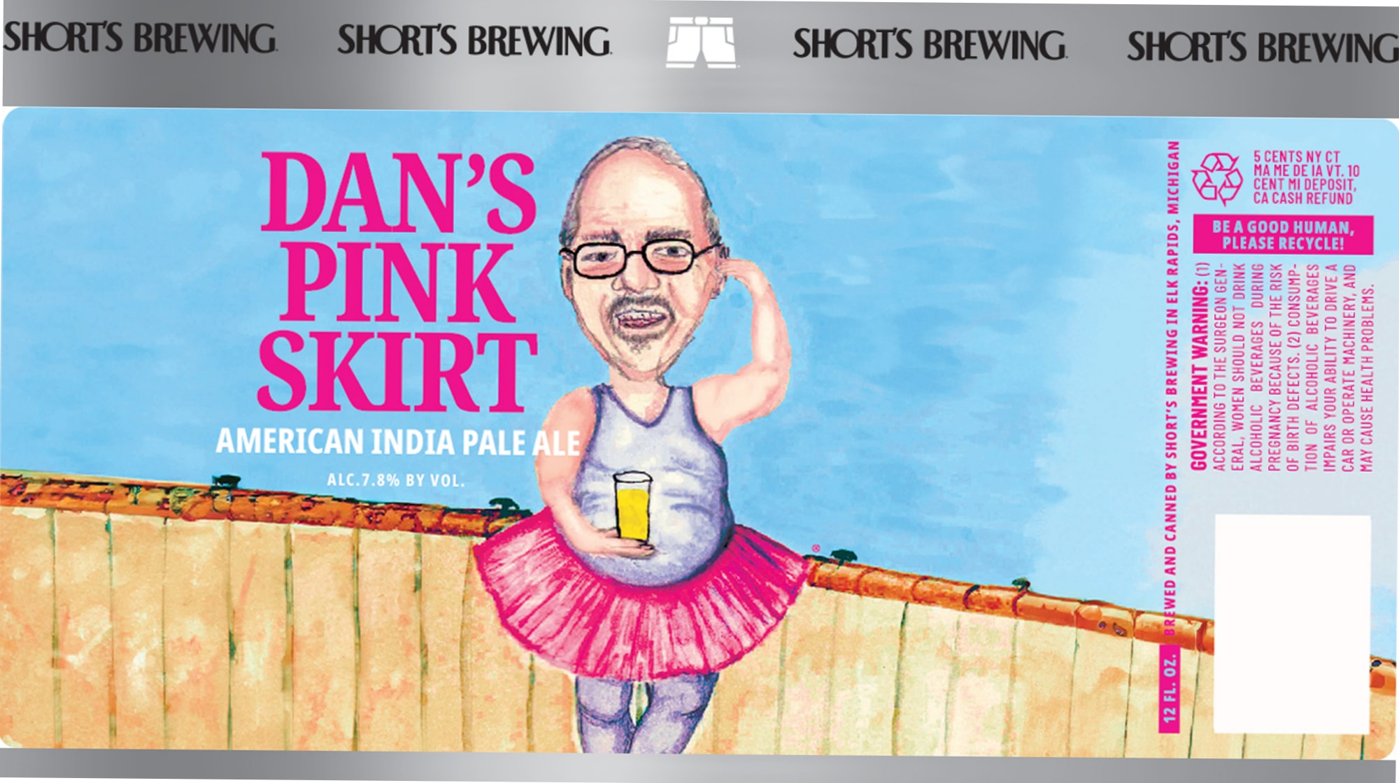 Dan's Pink Skirt by Short’s Brewing Company - beer label