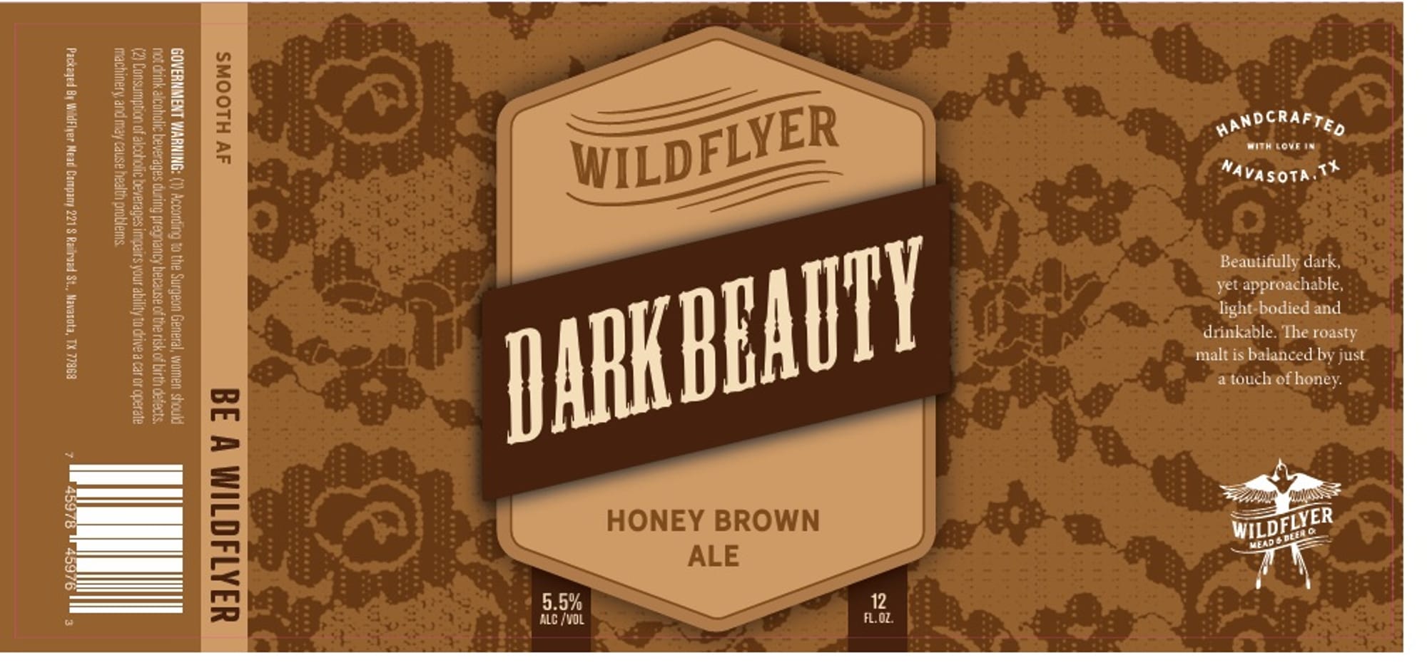 Dark Beauty by Wildflyer Beer Company - beer label