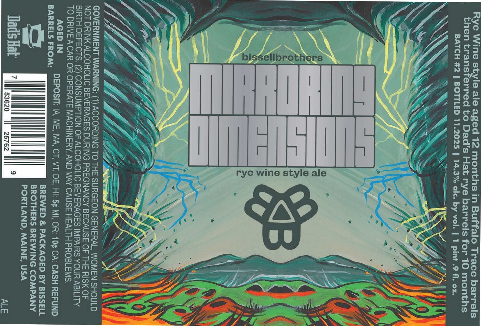 Darksum by Bissell Brothers Brewing Company - beer label