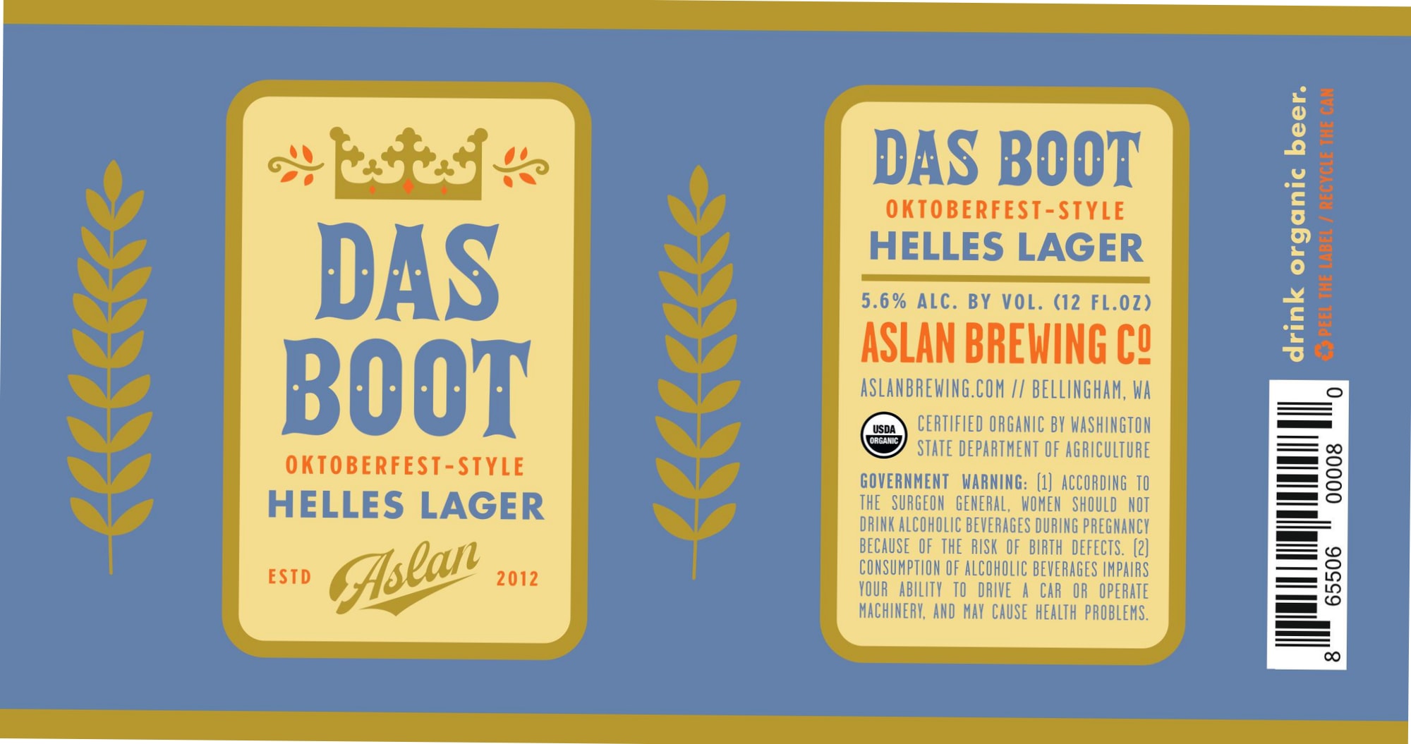 Das Boot by Aslan Brewing Co - beer label