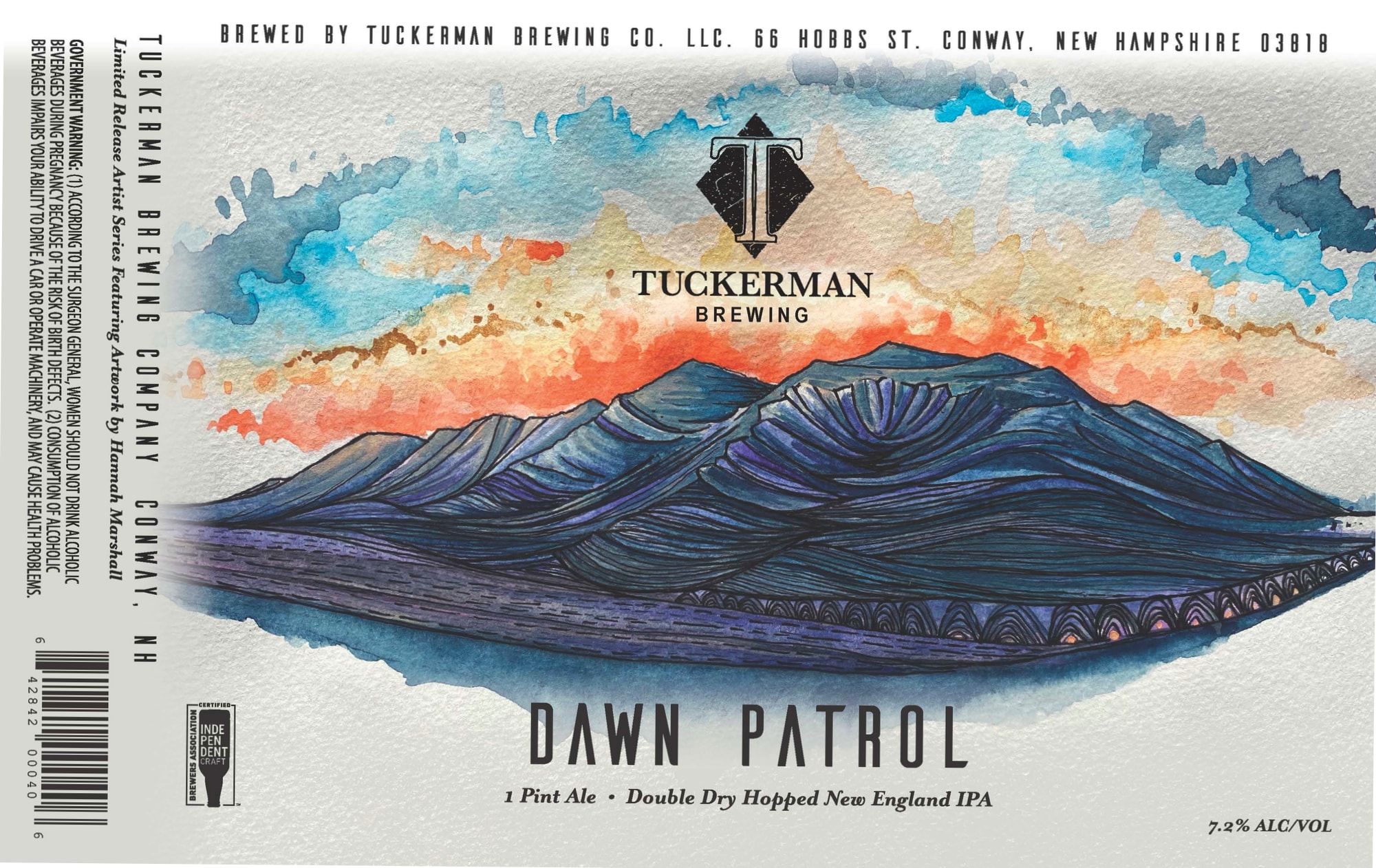 Dawn Patrol by Tuckerman Brewing Co. - beer label