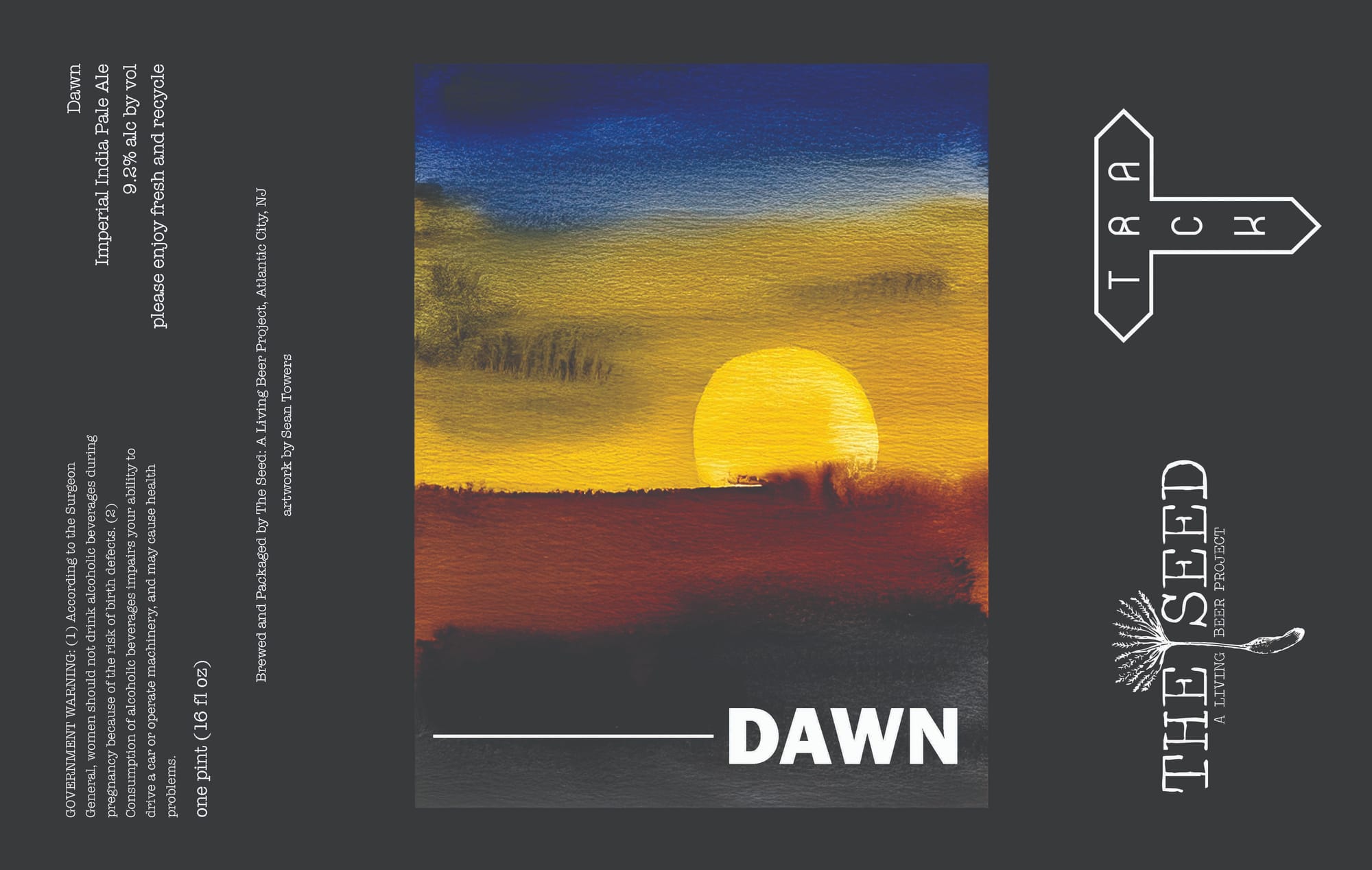 Dawn by The Seed Living Beer Project - beer label