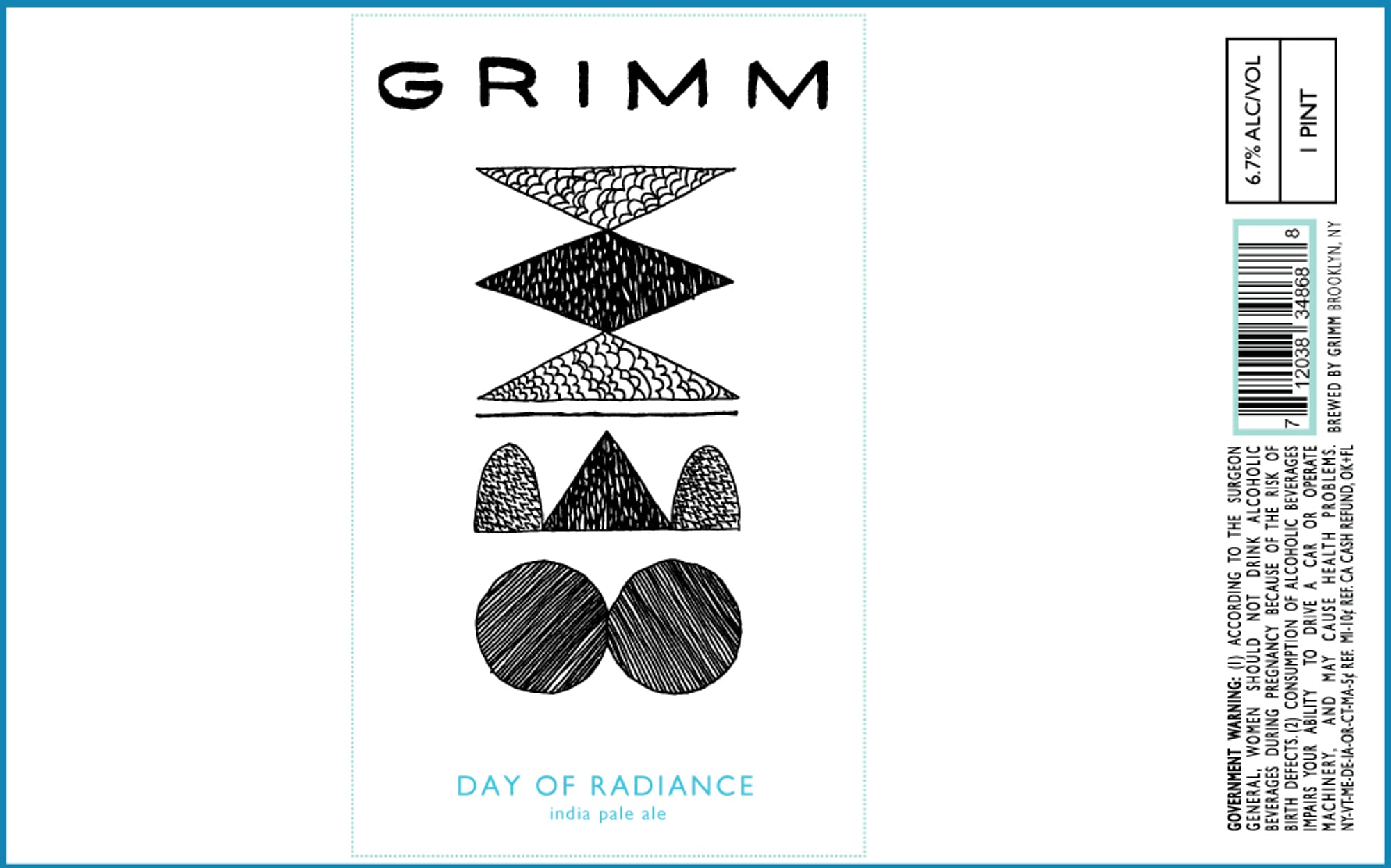 Day of Radiance by Grimm Artisan Ales - beer label