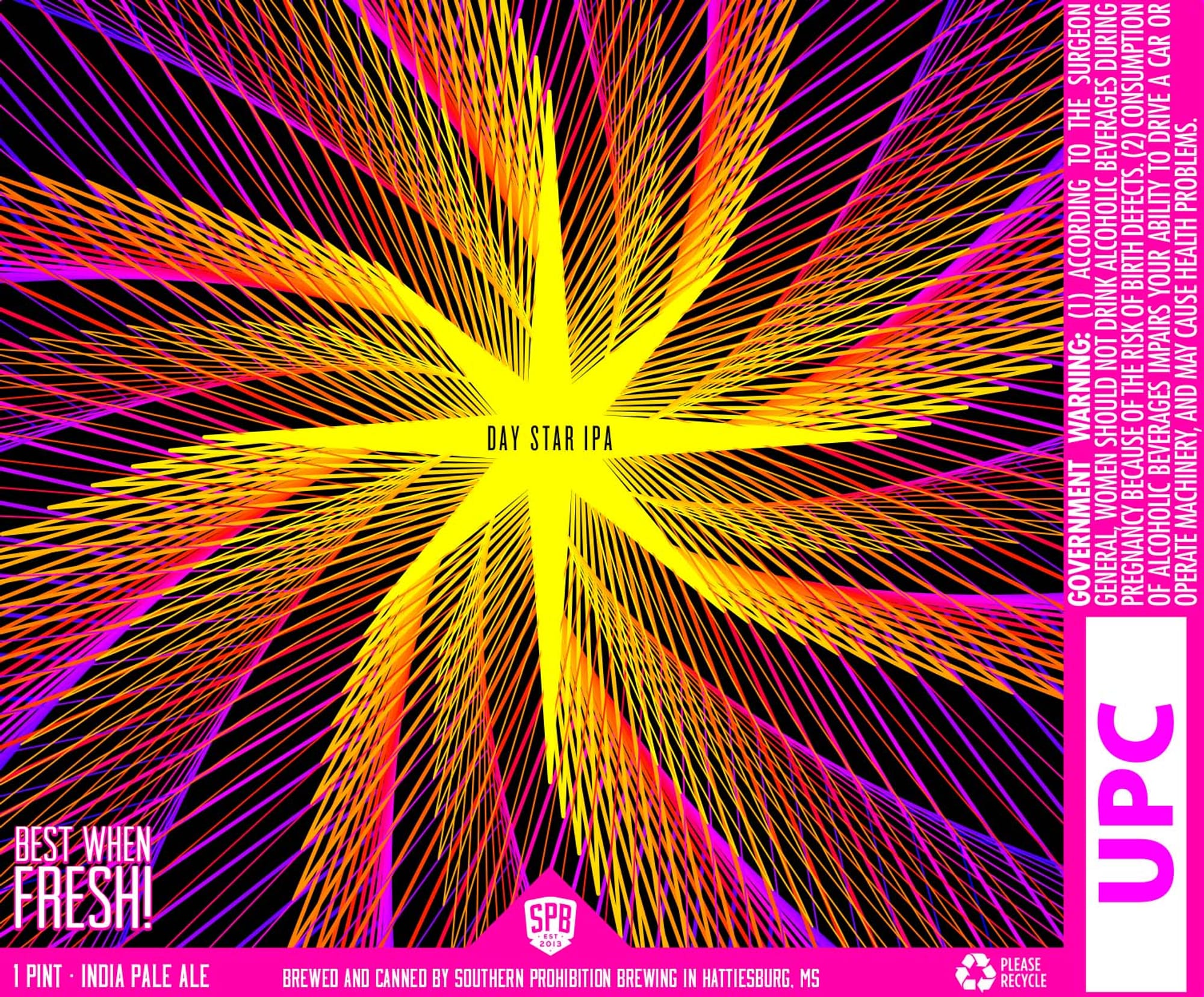 Day Star IPA by Southern Prohibition Brewing - beer label