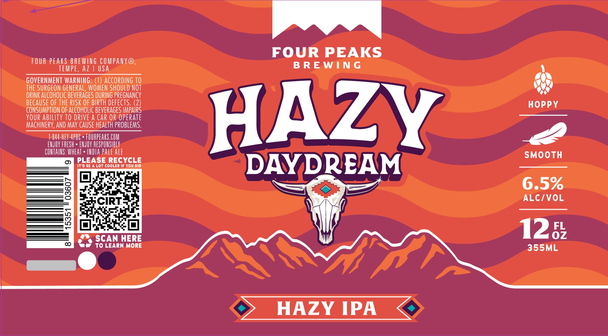 Daydream Hazy IPA by Four Peaks Brewing - beer label