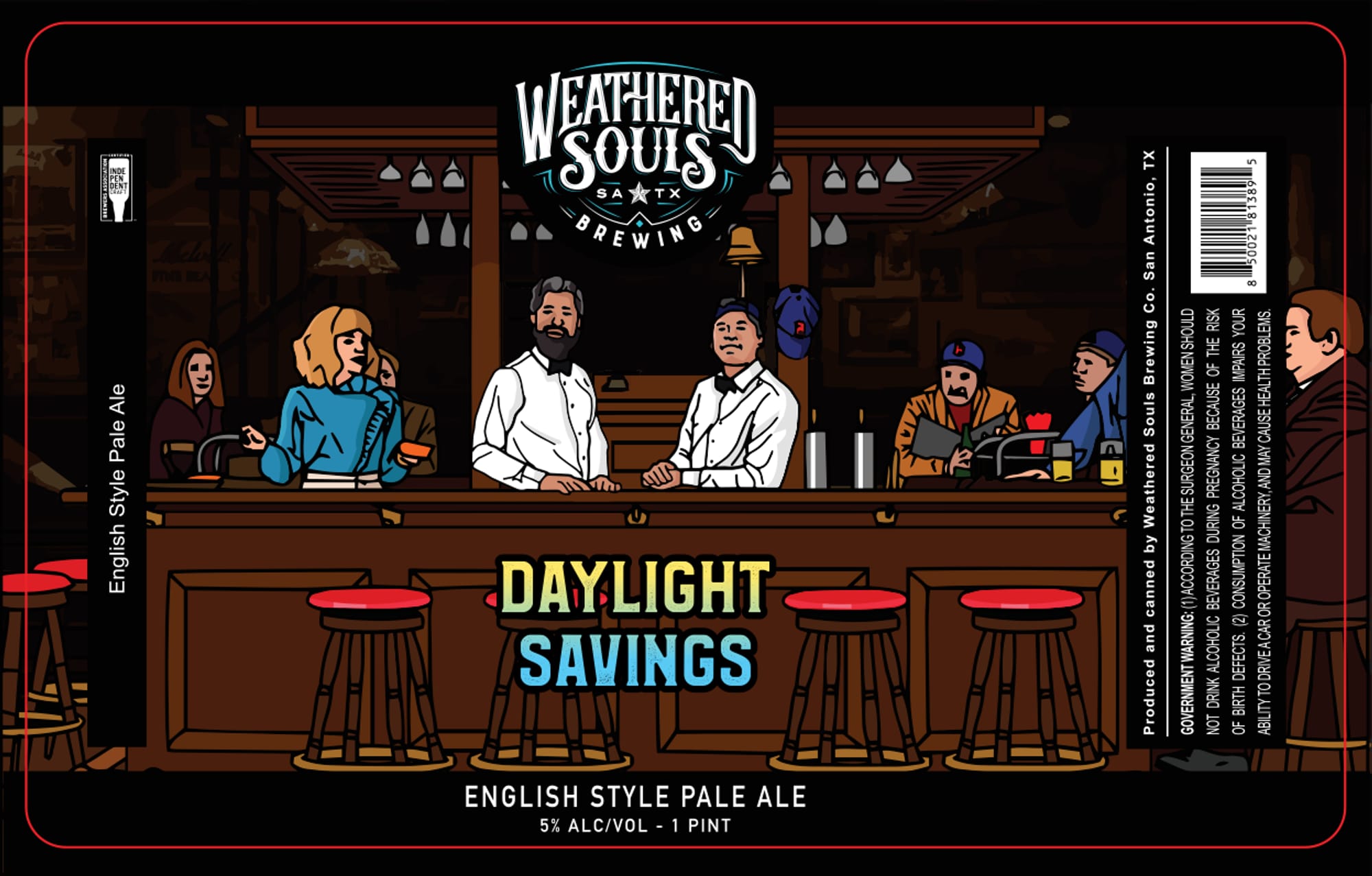 Daylight Savings by Weathered Souls Brewing - beer label