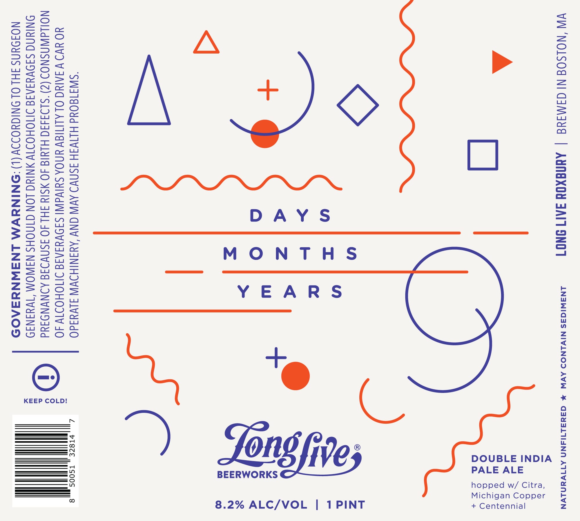 Days by Long Live Beerworks - beer label