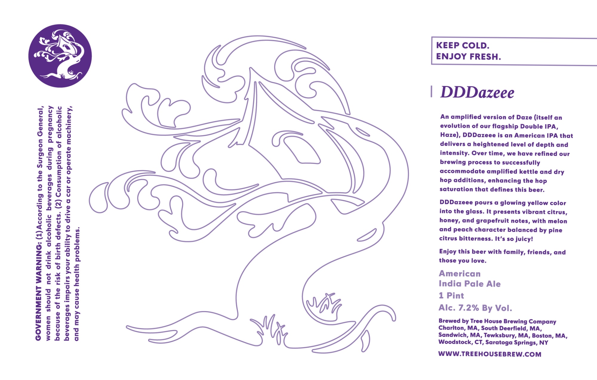 DDDAzee by Tree House Brewing Company - beer label