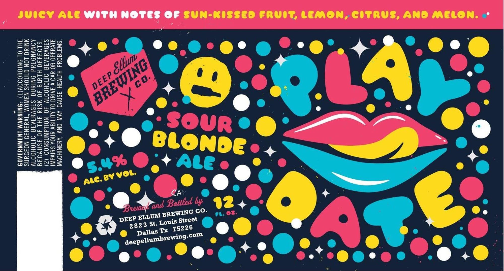 Sour Blonde by Deep Ellum Brewing Co. - beer label
