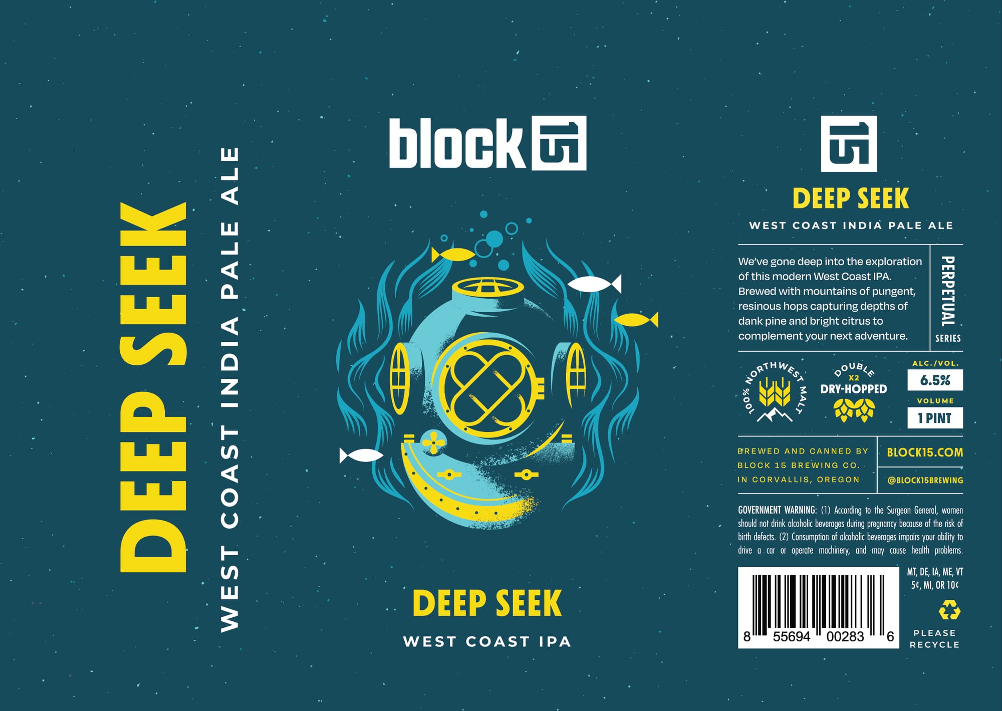 Deep Seek by Block 15 Brewing Co. - beer label