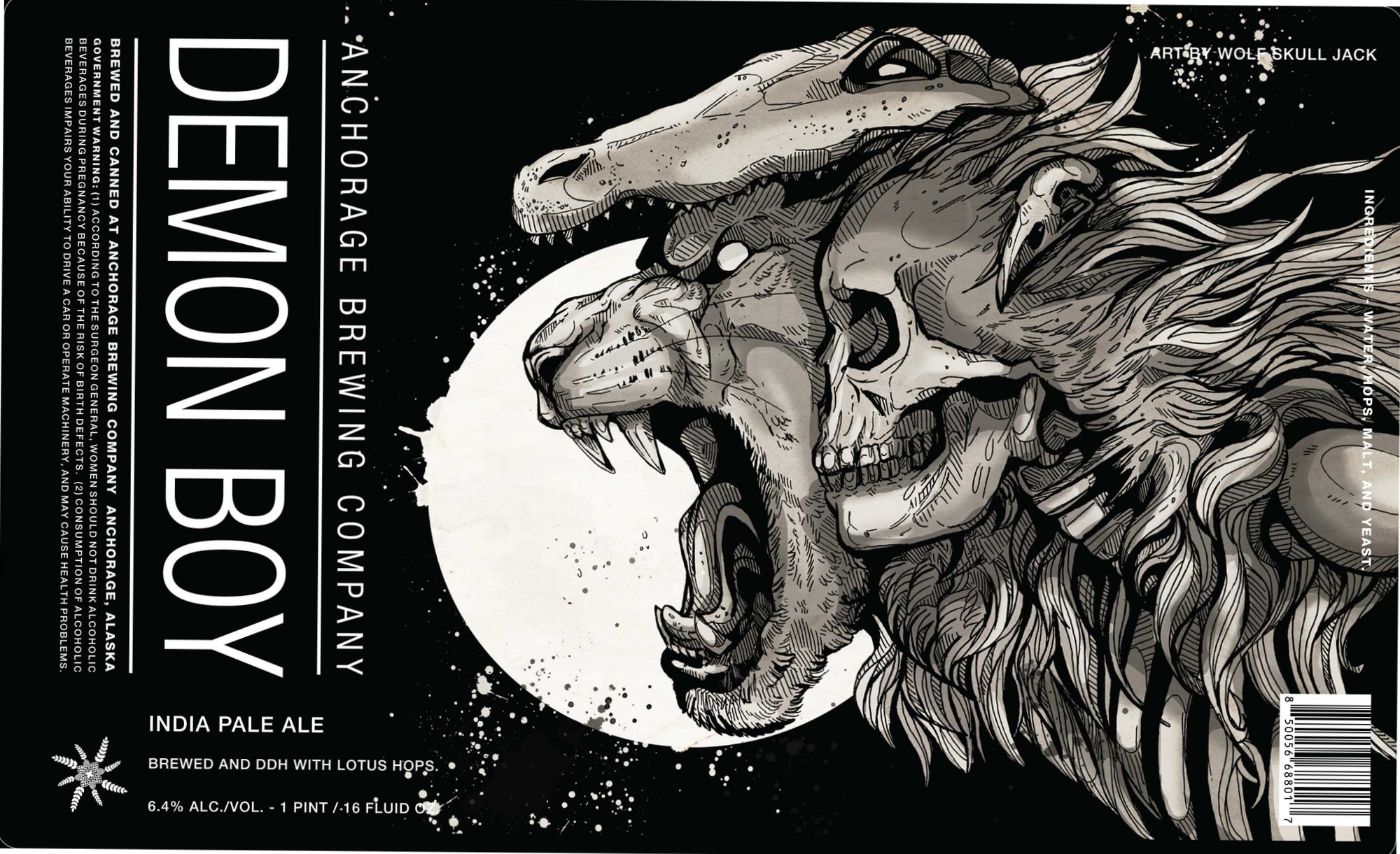 Demon Boy by Anchorage Brewing Company - beer label