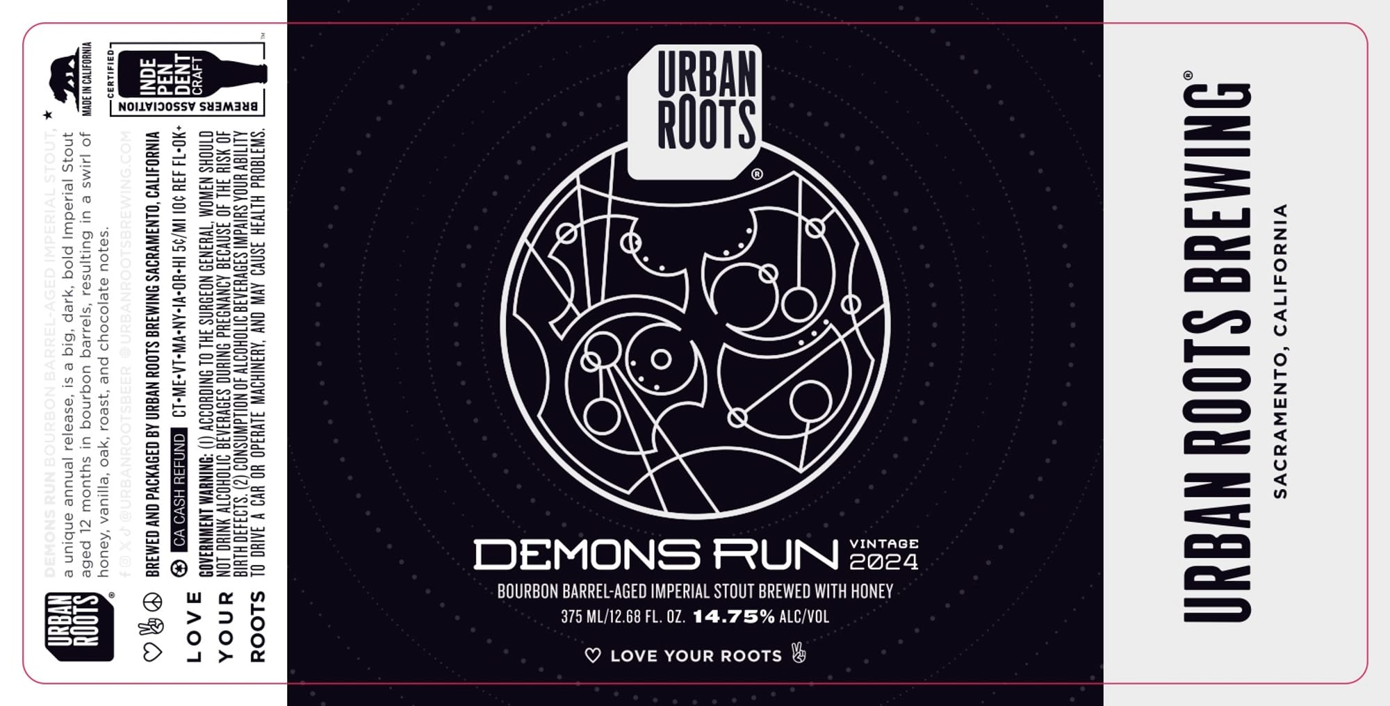Demons Run 2024 by Urban Roots Brewing - beer label