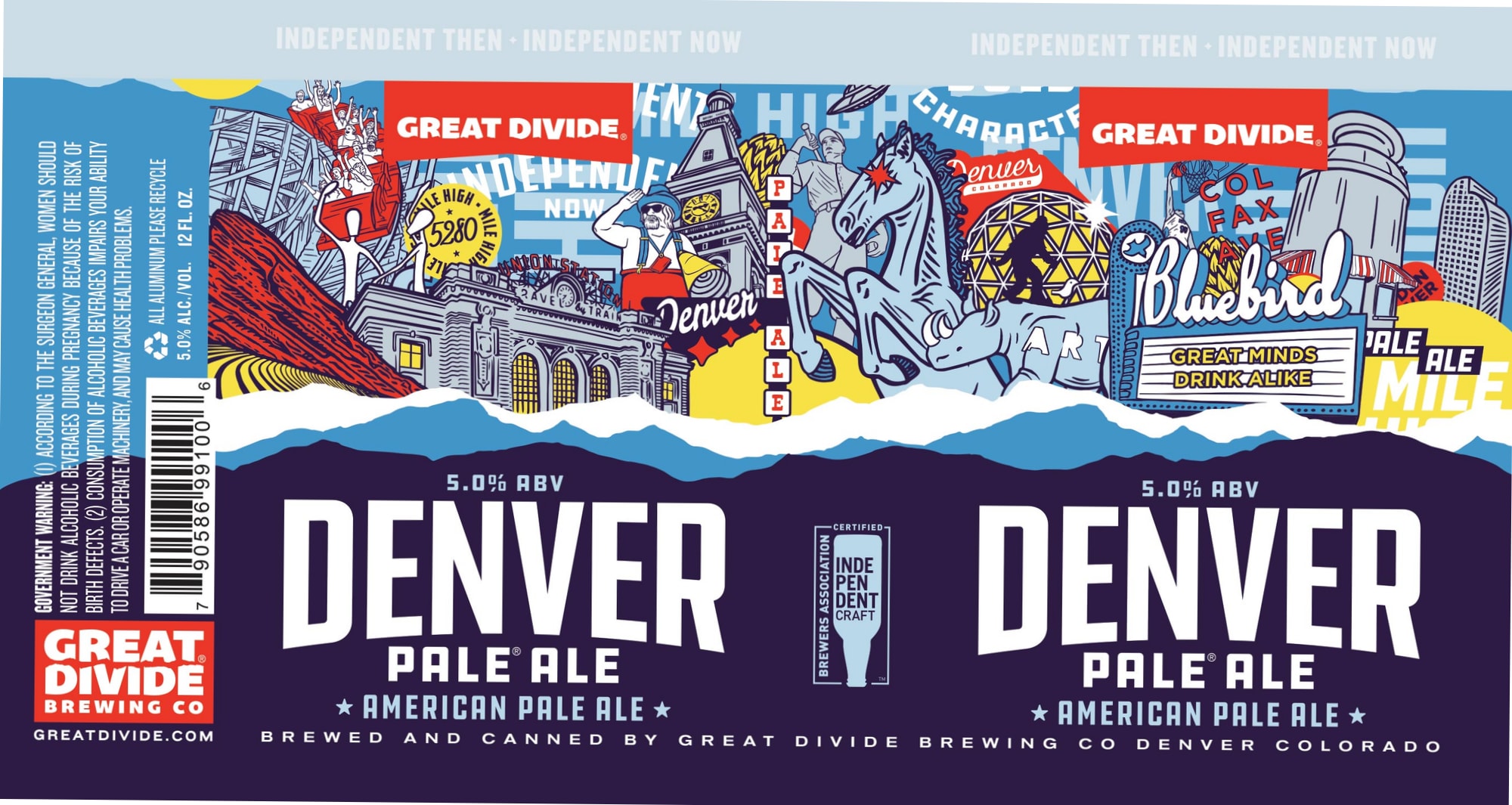 Denver Pale Ale by Great Divide Brewing Co. - beer label