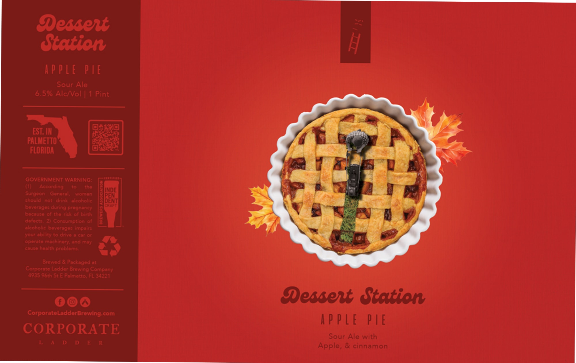 Dessert Station Apple Pie by Corporate Ladder Brewing Company - beer label