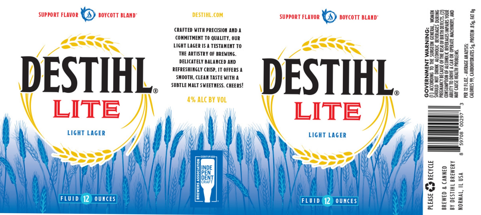 Destihl Lite by Destihl - beer label