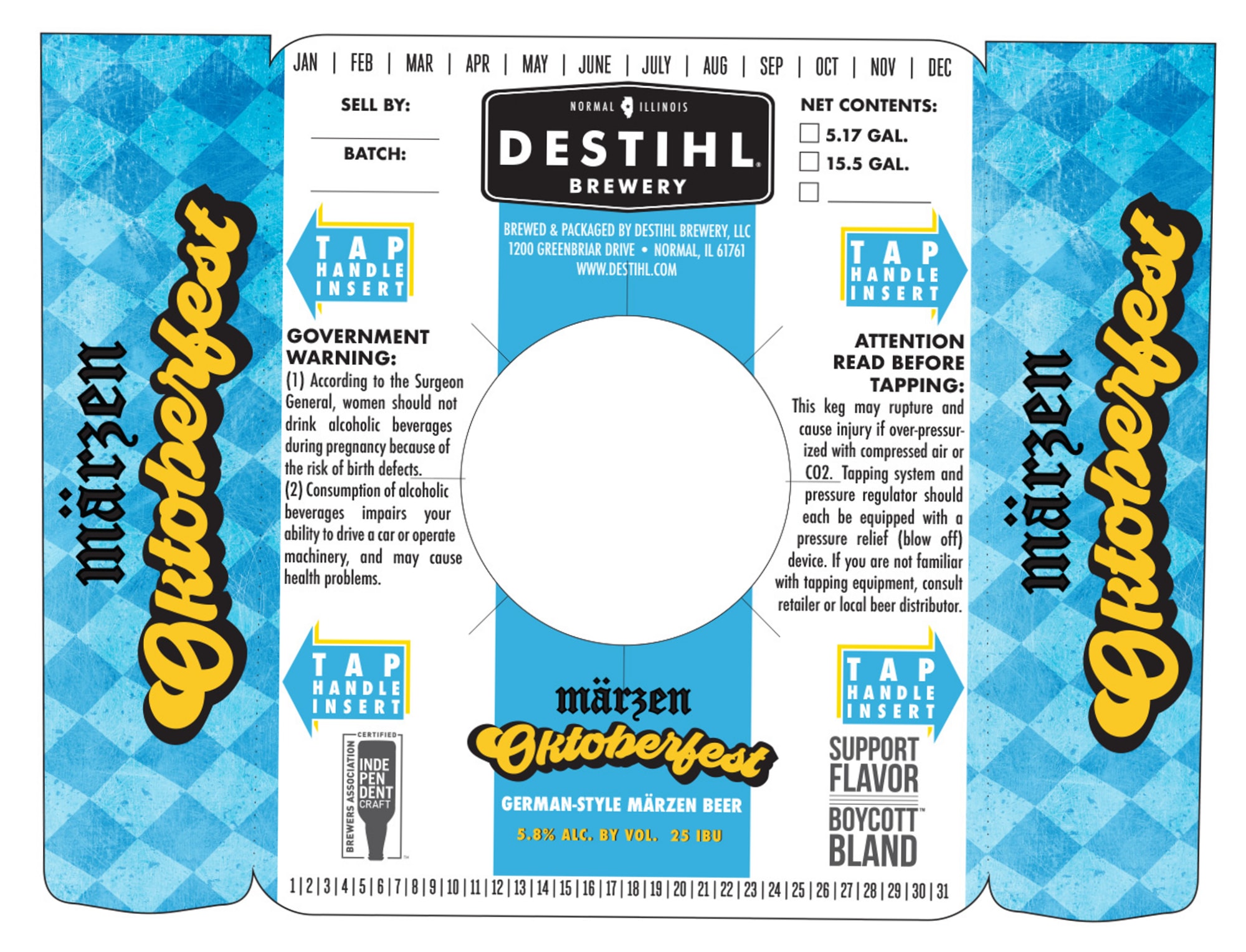 Destihl Oktoberfest by Destihl Brewery - beer label