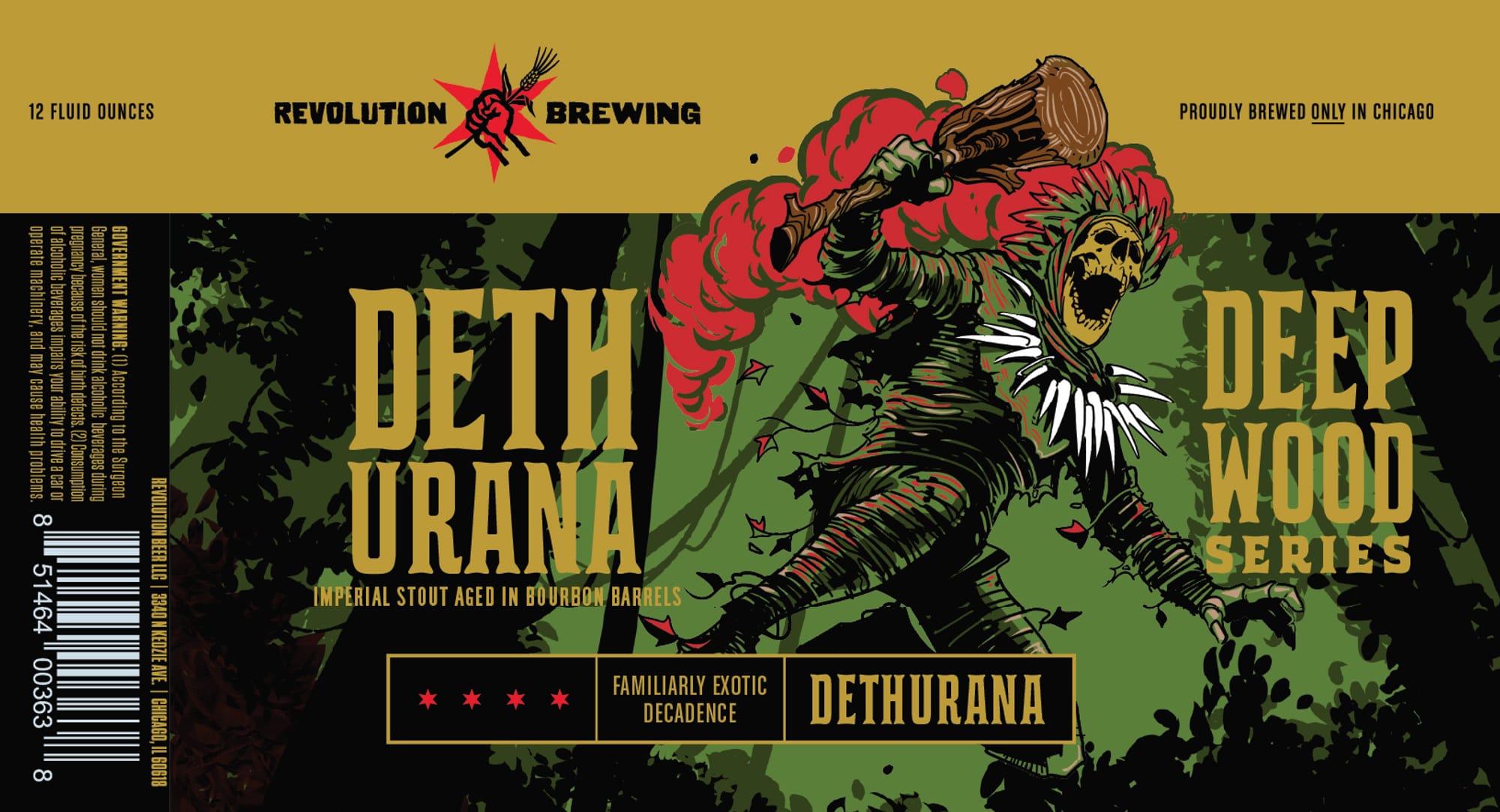 Deth Urana by Revolution Brewing - beer label