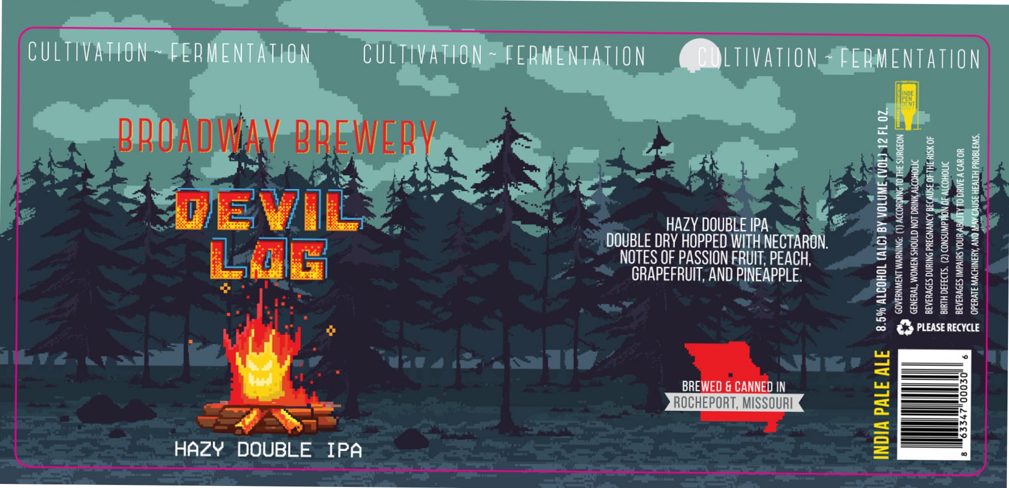 Devil Lac by Broadway Brewery - beer label