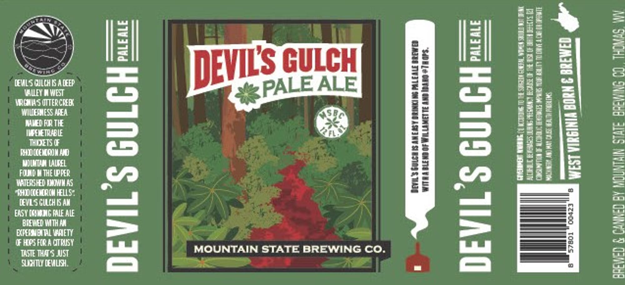 Devil's Gulch by Mountain State Brewing Co. - beer label