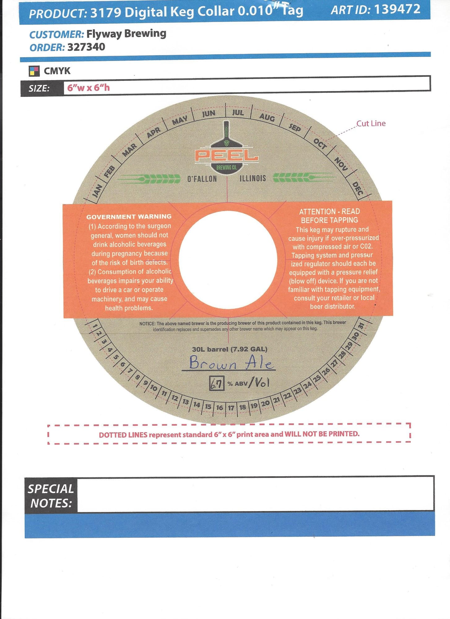 Brown Ale by D’Fallon Brewing Co. - beer label