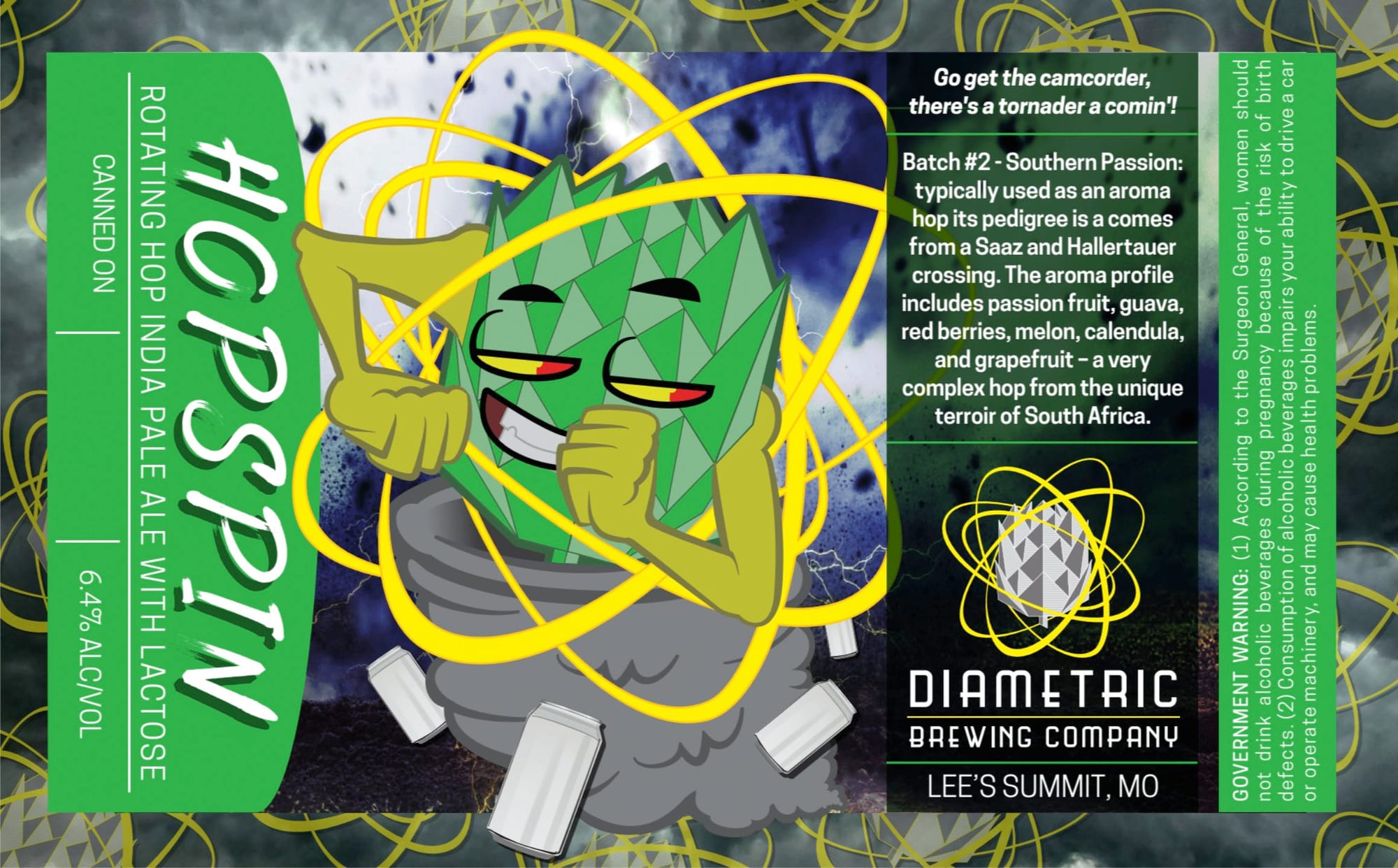 Hop Addition by Diametric Brewing Company - beer label